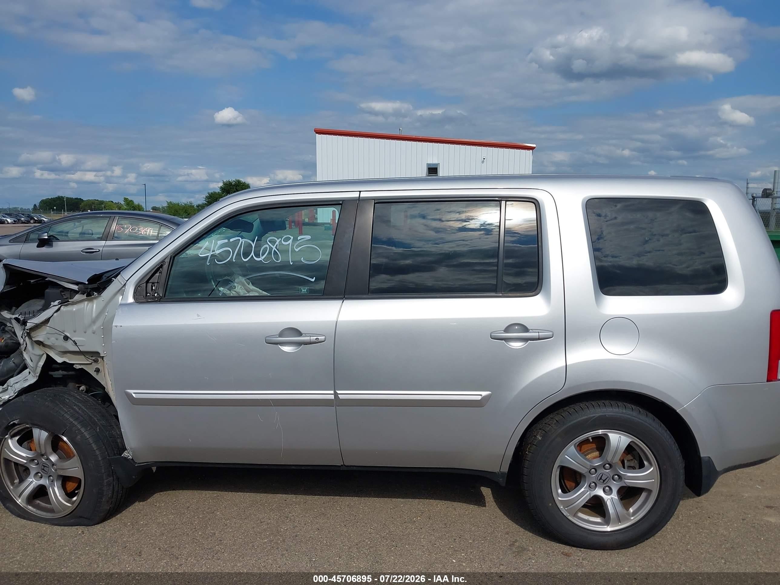 2012 Honda Pilot Ex-l Gray vin: 5FNYF4H70CB004467