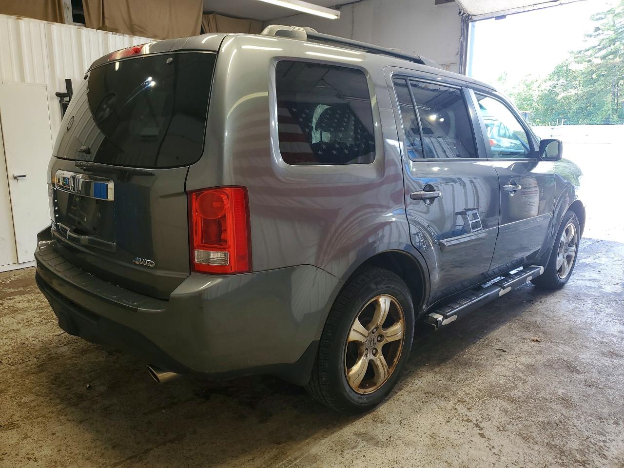 2012 Honda Pilot Exln Gray vin: 5FNYF4H70CB085003