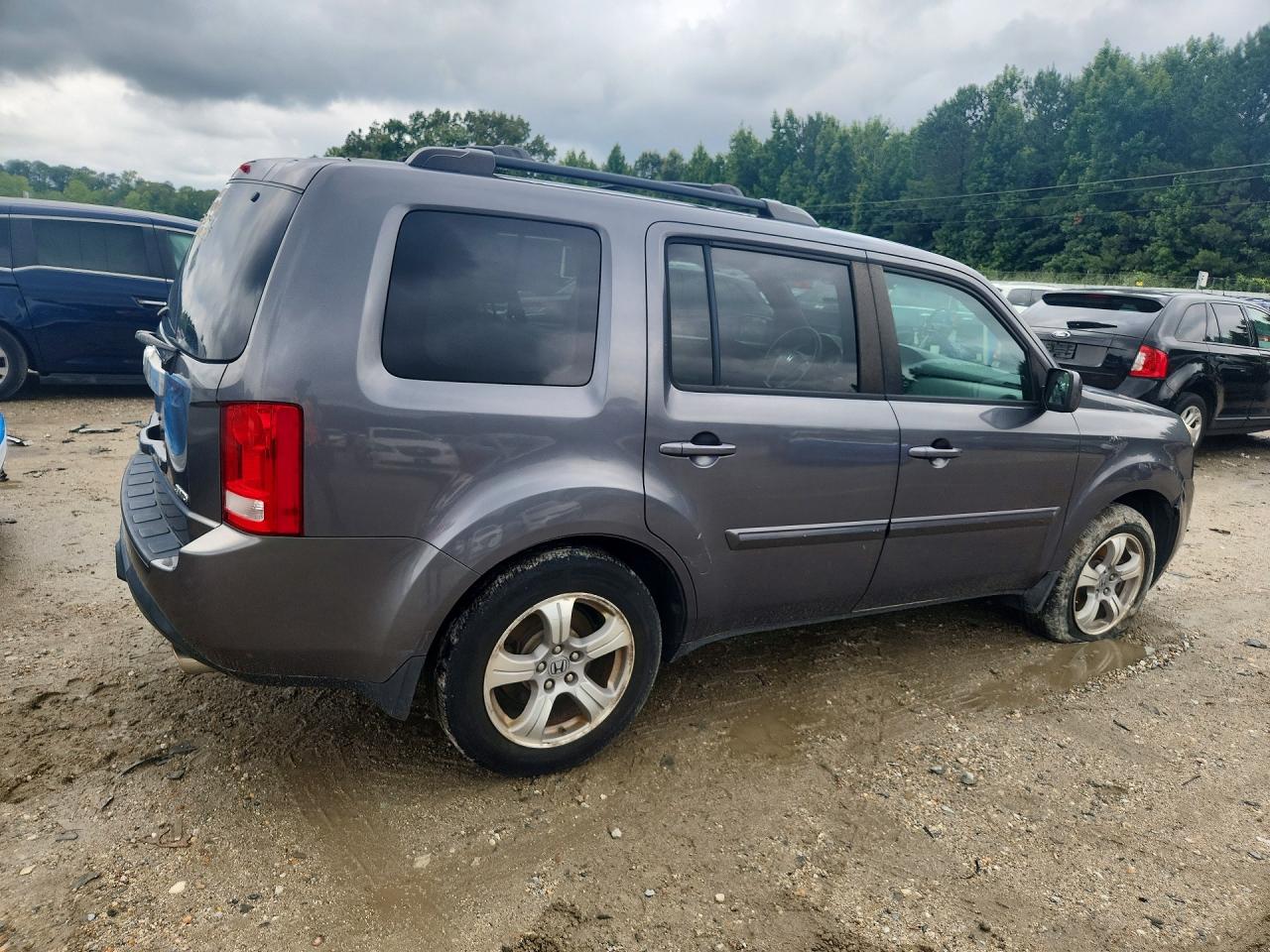 2015 Honda Pilot Exln Gray vin: 5FNYF4H70FB024609