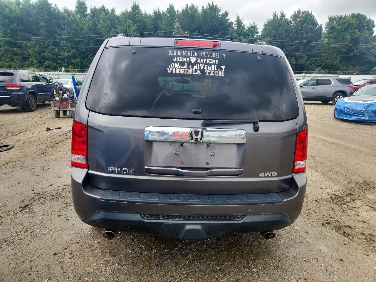2015 Honda Pilot Exln Gray vin: 5FNYF4H70FB024609