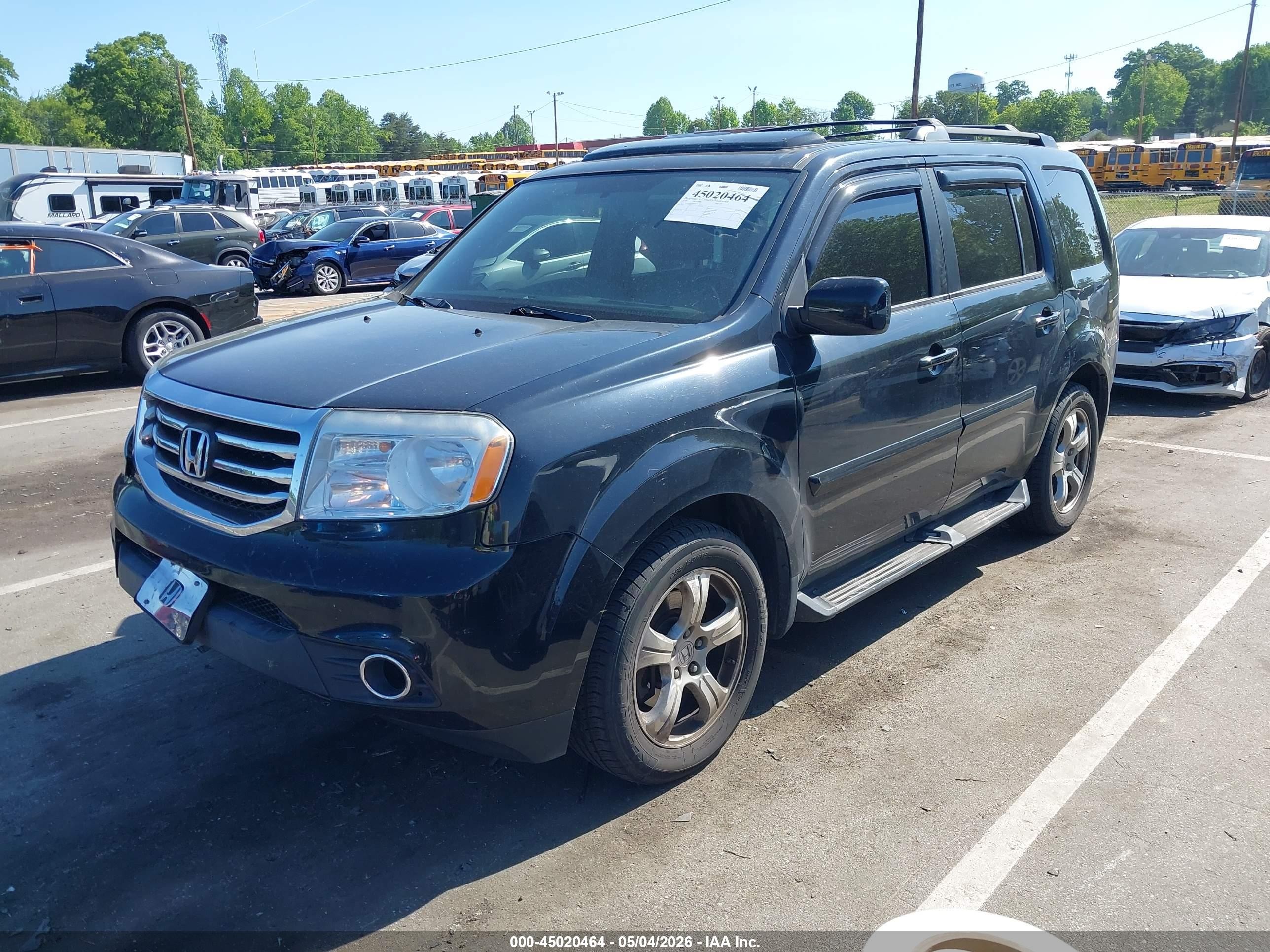 2015 Honda Pilot Ex-l Black vin: 5FNYF4H70FB040437