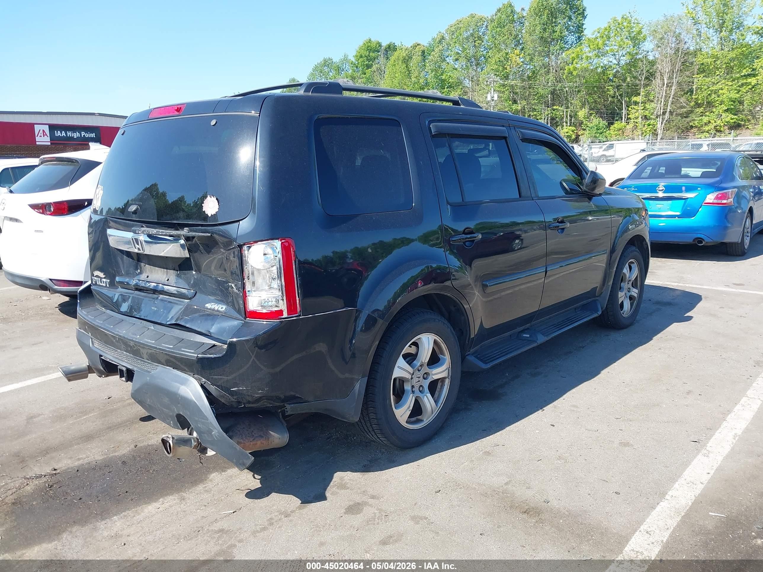 2015 Honda Pilot Ex-l Black vin: 5FNYF4H70FB040437