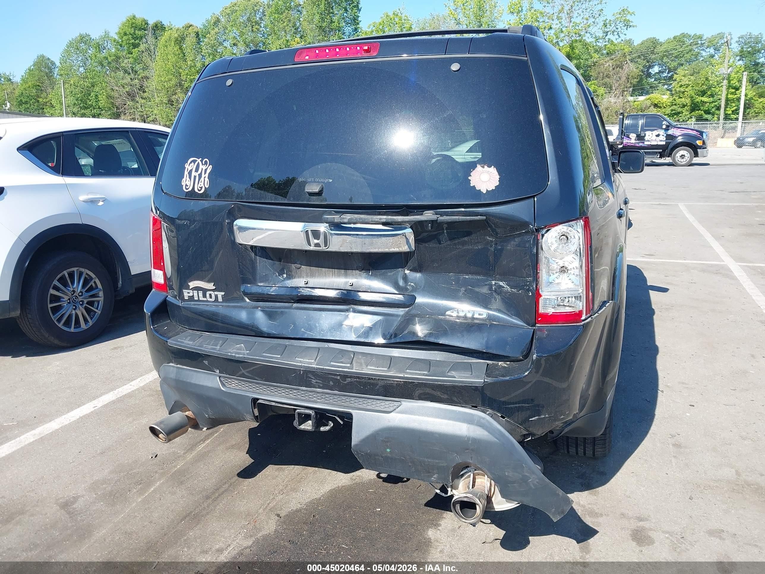 2015 Honda Pilot Ex-l Black vin: 5FNYF4H70FB040437