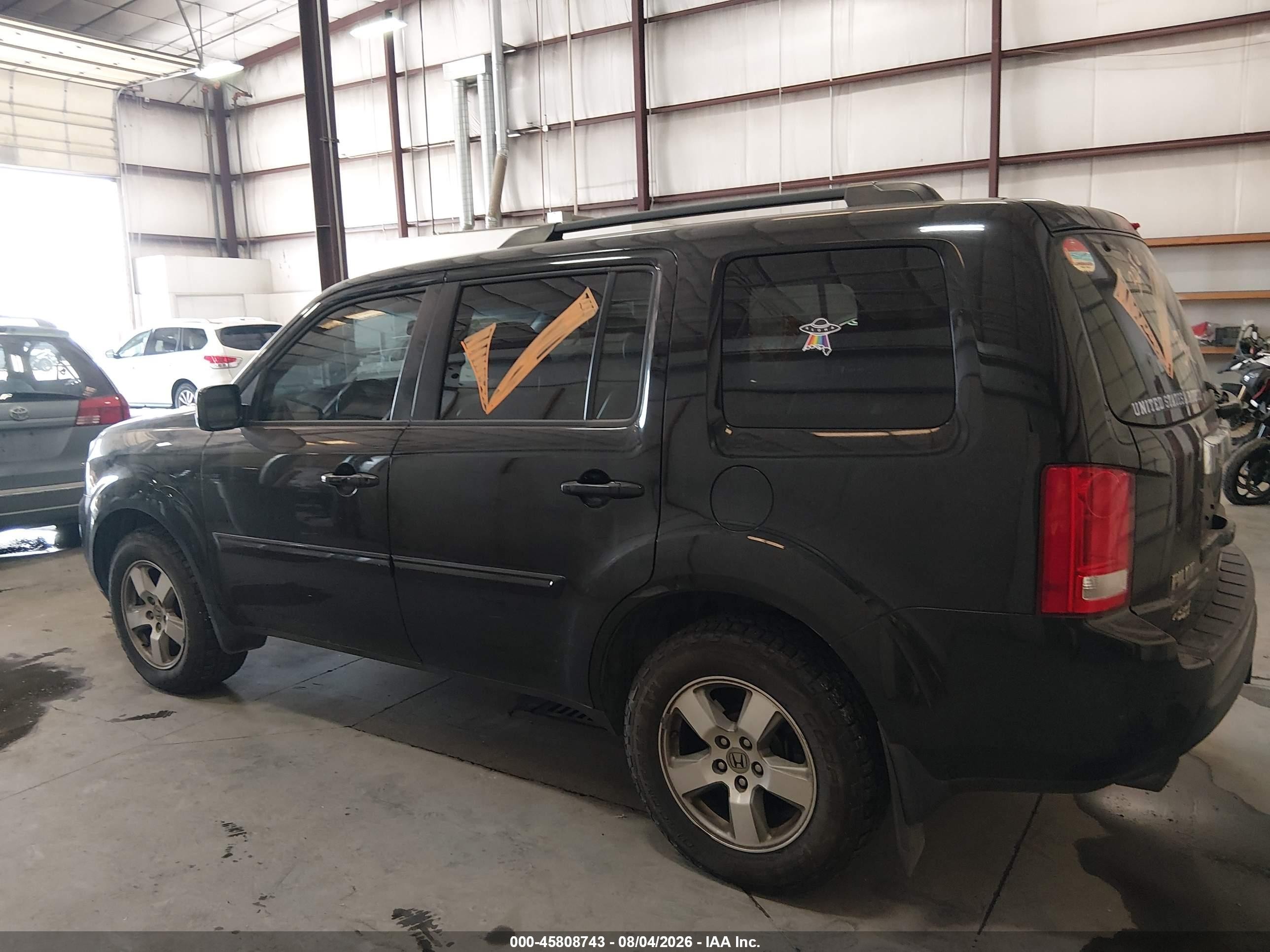 2011 Honda Pilot Ex-l Черный vin: 5FNYF4H71BB010938