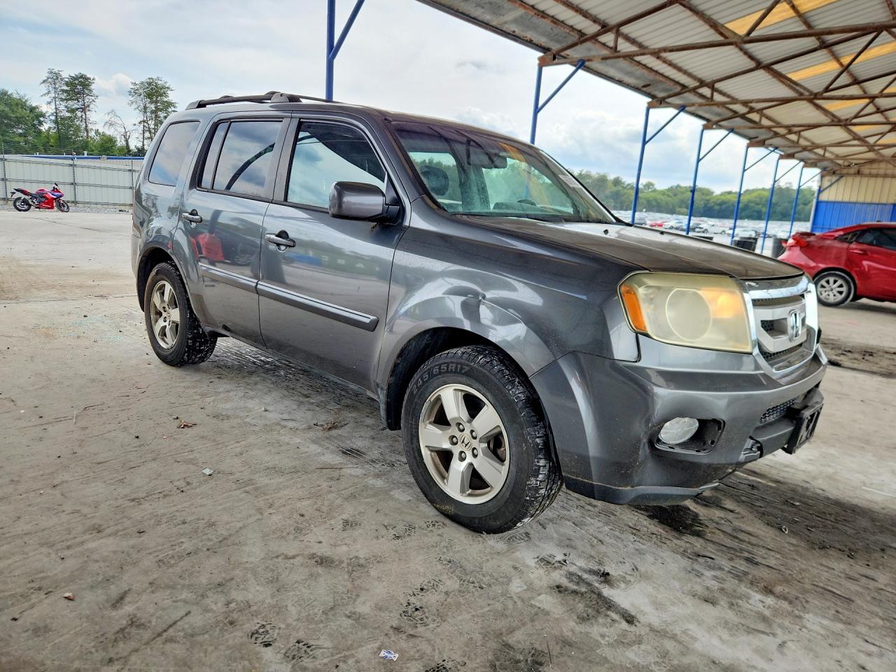 2011 Honda Pilot Exln Gray vin: 5FNYF4H71BB059699