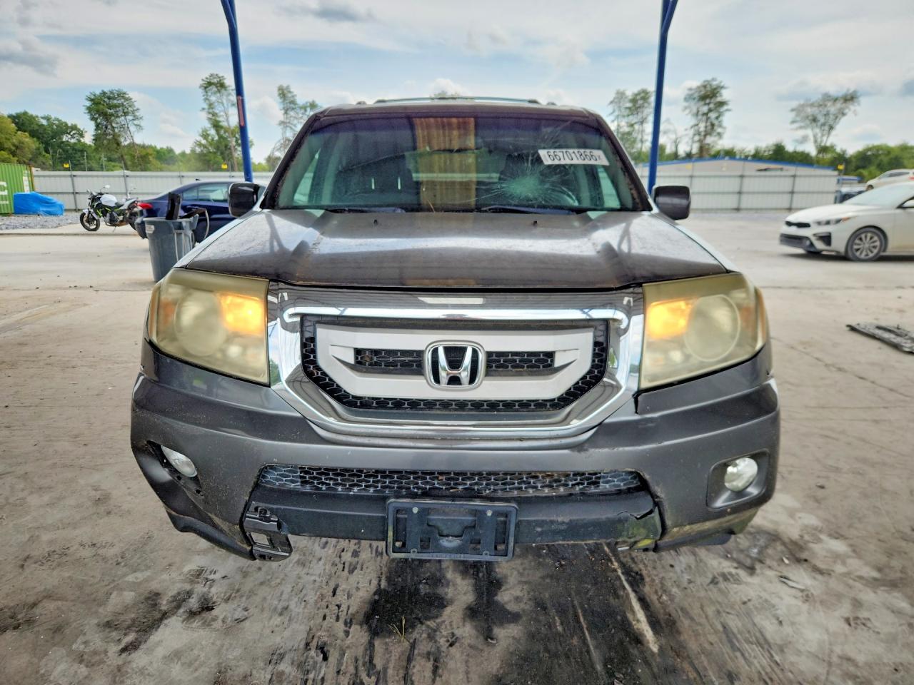 2011 Honda Pilot Exln Gray vin: 5FNYF4H71BB059699