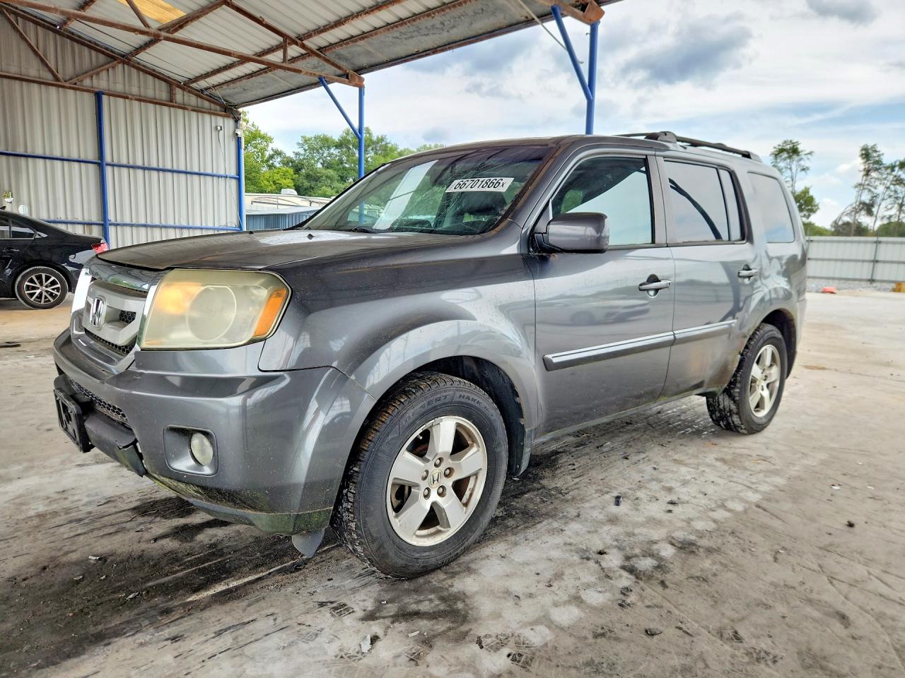 2011 Honda Pilot Exln Gray vin: 5FNYF4H71BB059699