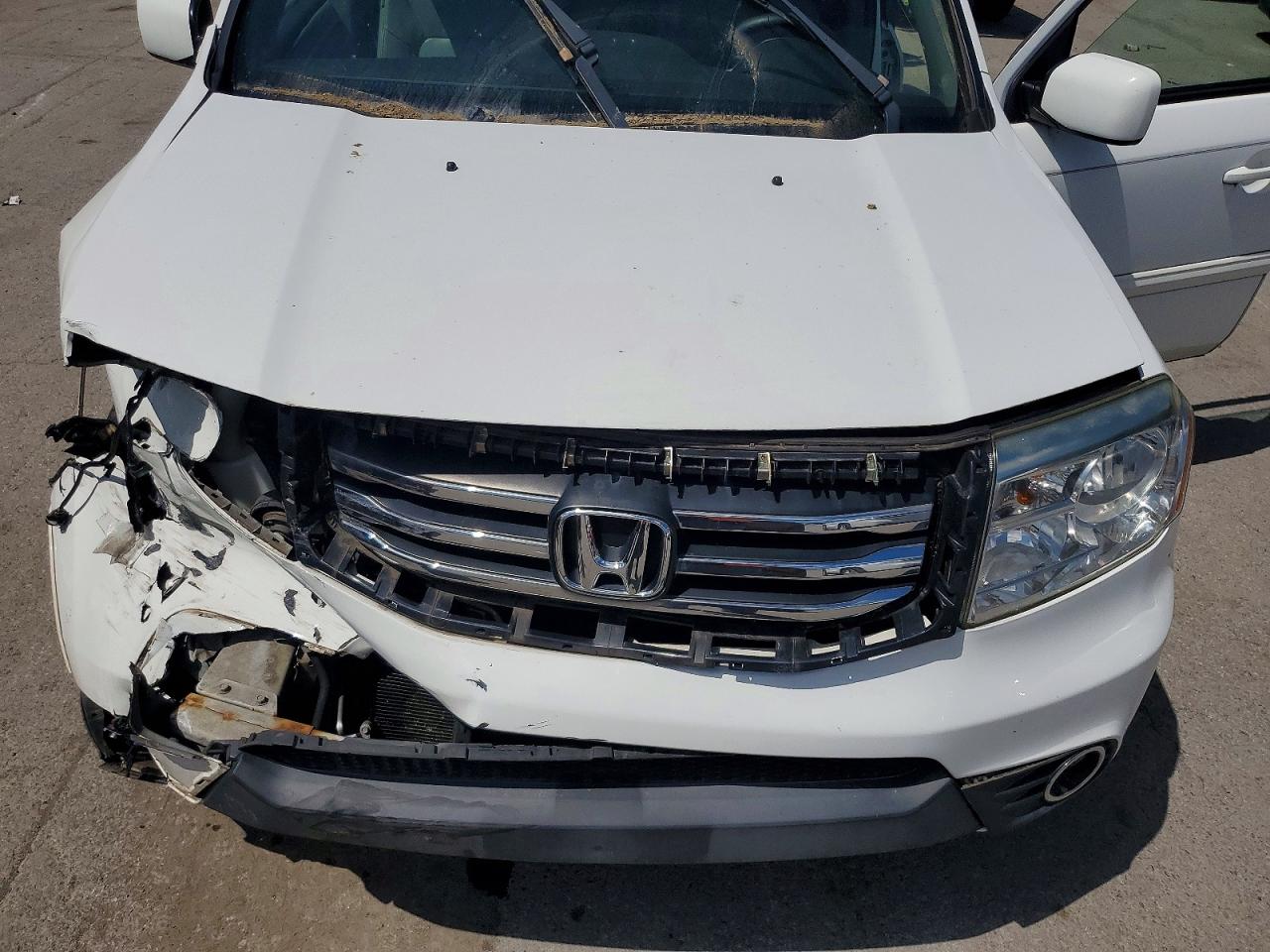 2013 Honda Pilot Exln White vin: 5FNYF4H71DB038306