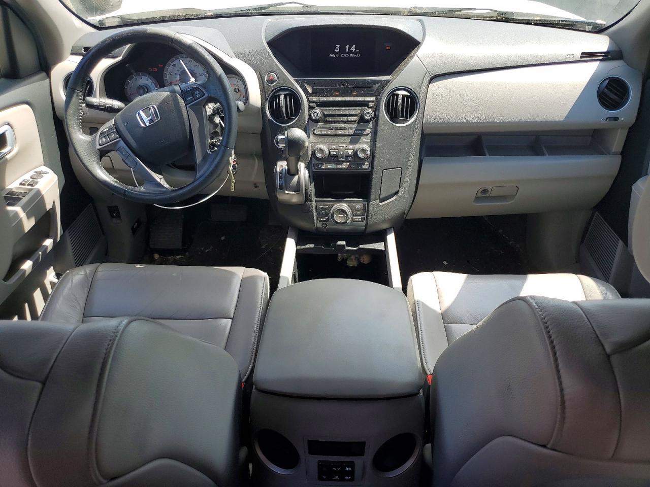 2013 Honda Pilot Exln White vin: 5FNYF4H71DB038306