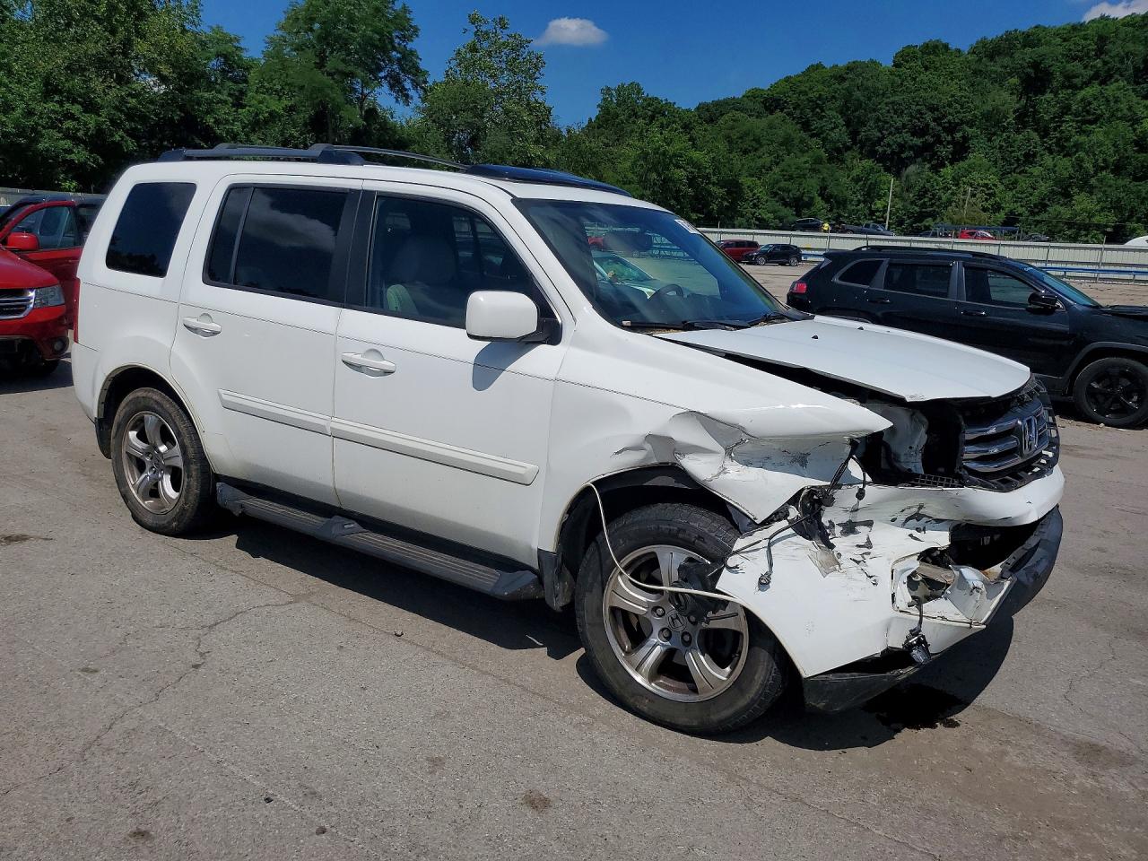 2013 Honda Pilot Exln White vin: 5FNYF4H71DB038306