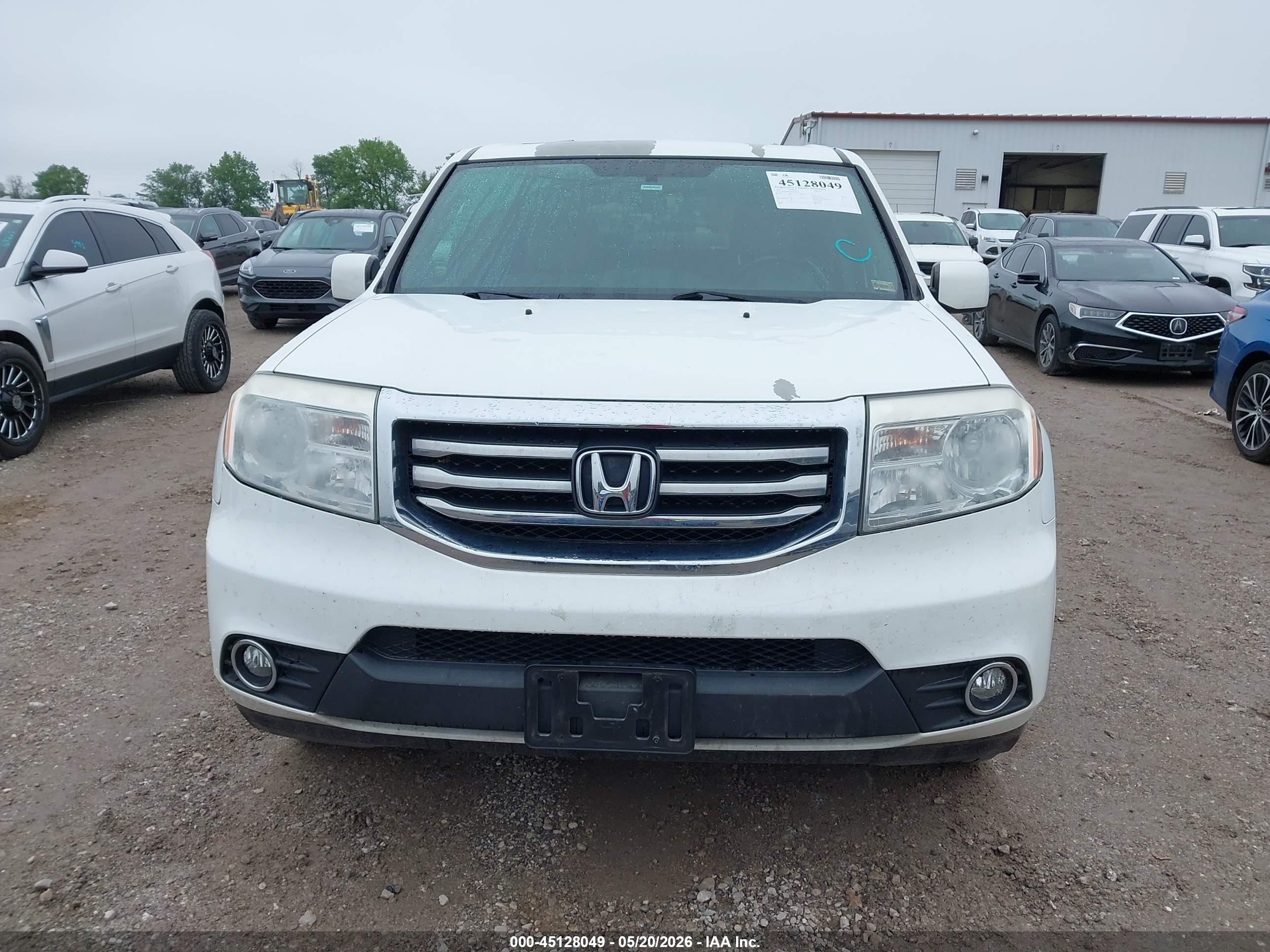 2013 Honda Pilot Ex-l White vin: 5FNYF4H71DB065263