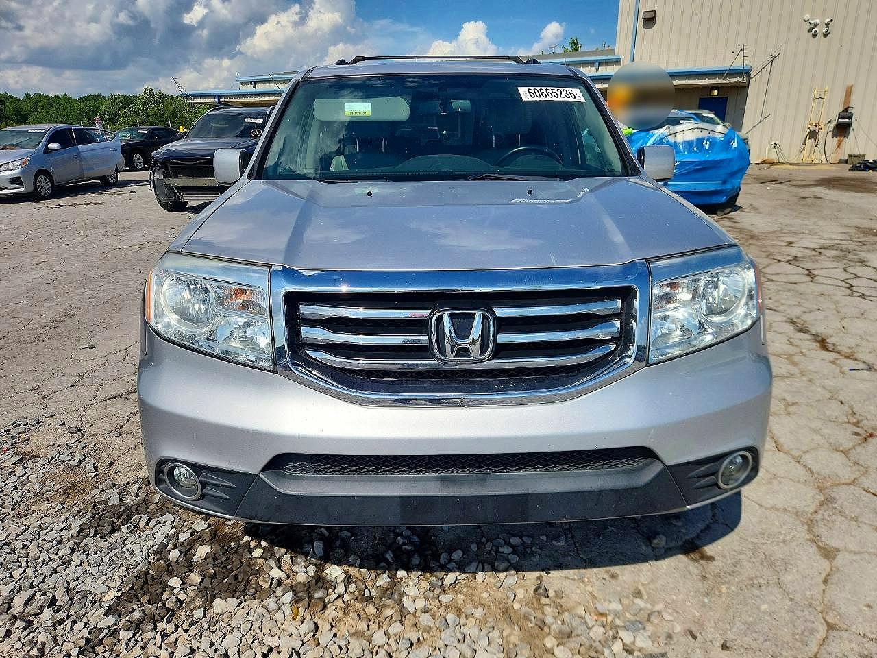 2013 Honda Pilot Exln Silver vin: 5FNYF4H71DB078059