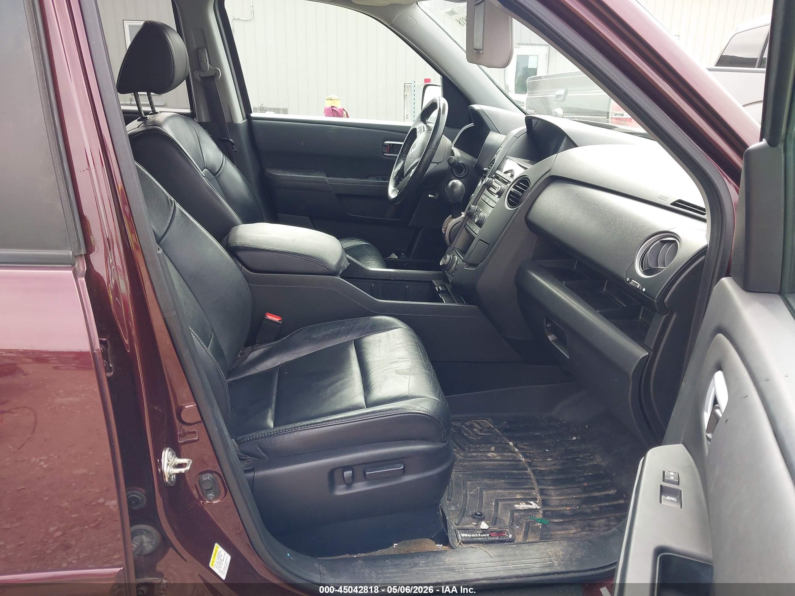 2015 Honda Pilot Ex-l Burgundy vin: 5FNYF4H71FB002554