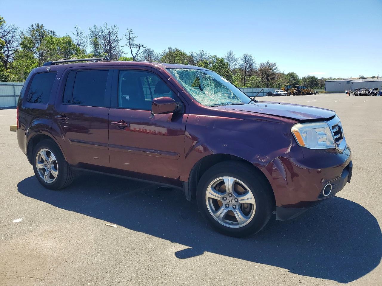 2015 Honda Pilot Exln Maroon vin: 5FNYF4H71FB049664