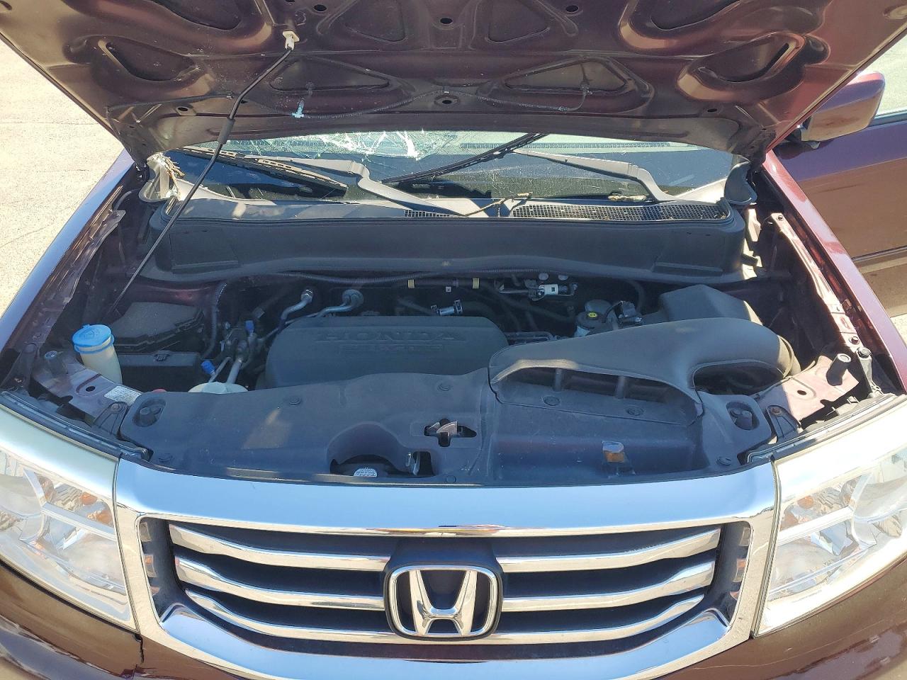 2015 Honda Pilot Exln Maroon vin: 5FNYF4H71FB049664