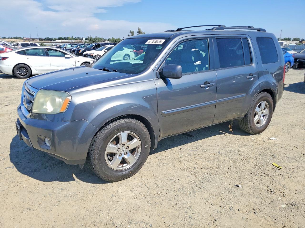 2011 Honda Pilot Exln Gray vin: 5FNYF4H72BB014948
