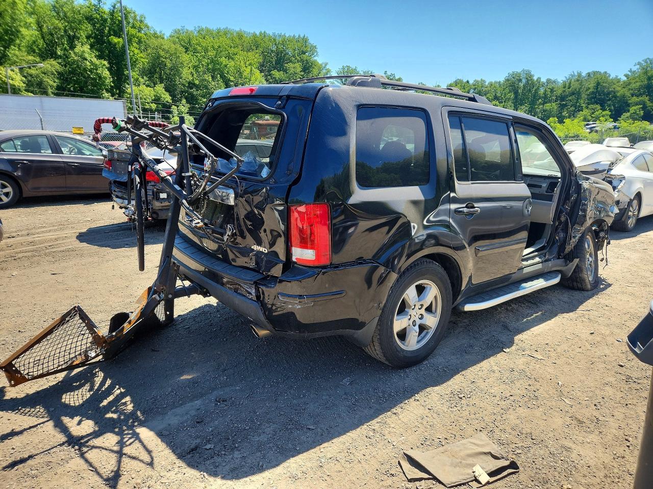 2011 Honda Pilot Exln Черный vin: 5FNYF4H72BB021785