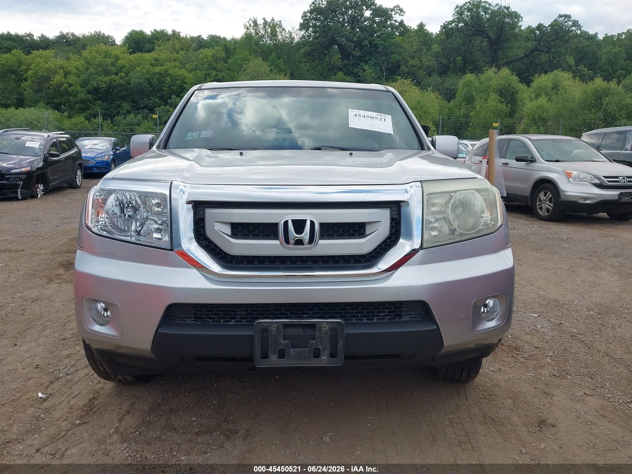 2011 Honda Pilot Ex-l Silver vin: 5FNYF4H72BB032933