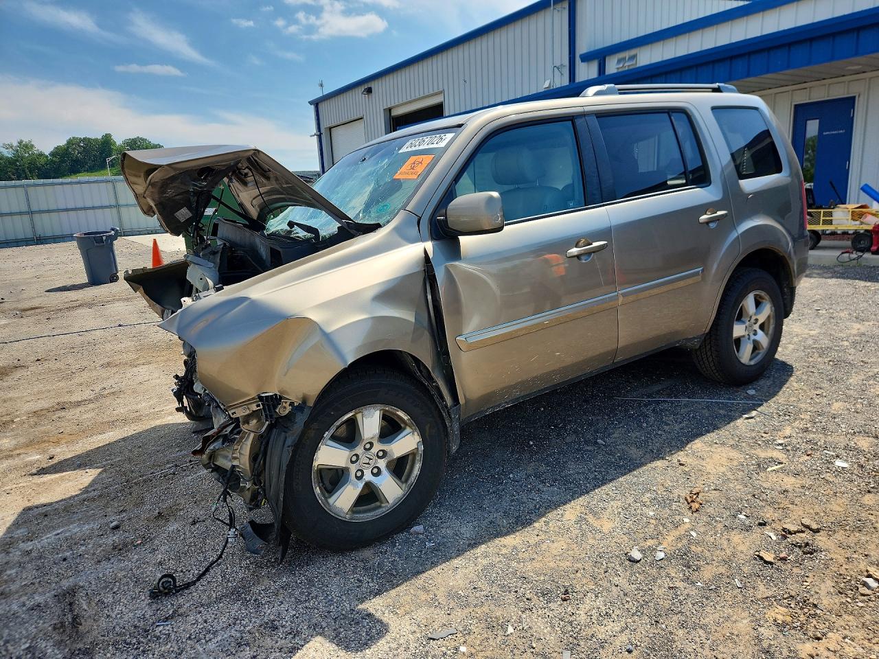 2011 Honda Pilot Exln Желто-коричневый vin: 5FNYF4H72BB044063