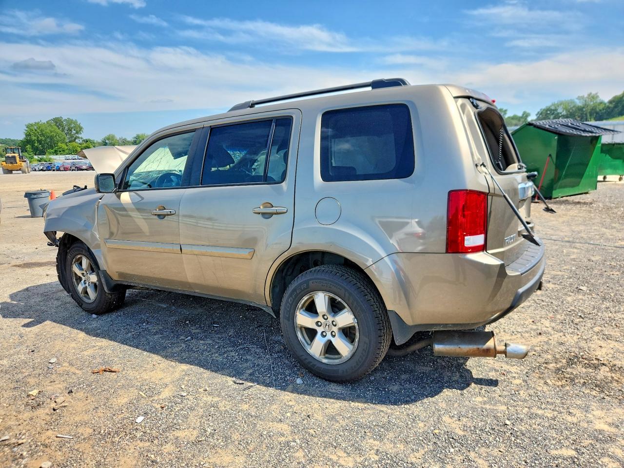 2011 Honda Pilot Exln Tan vin: 5FNYF4H72BB044063