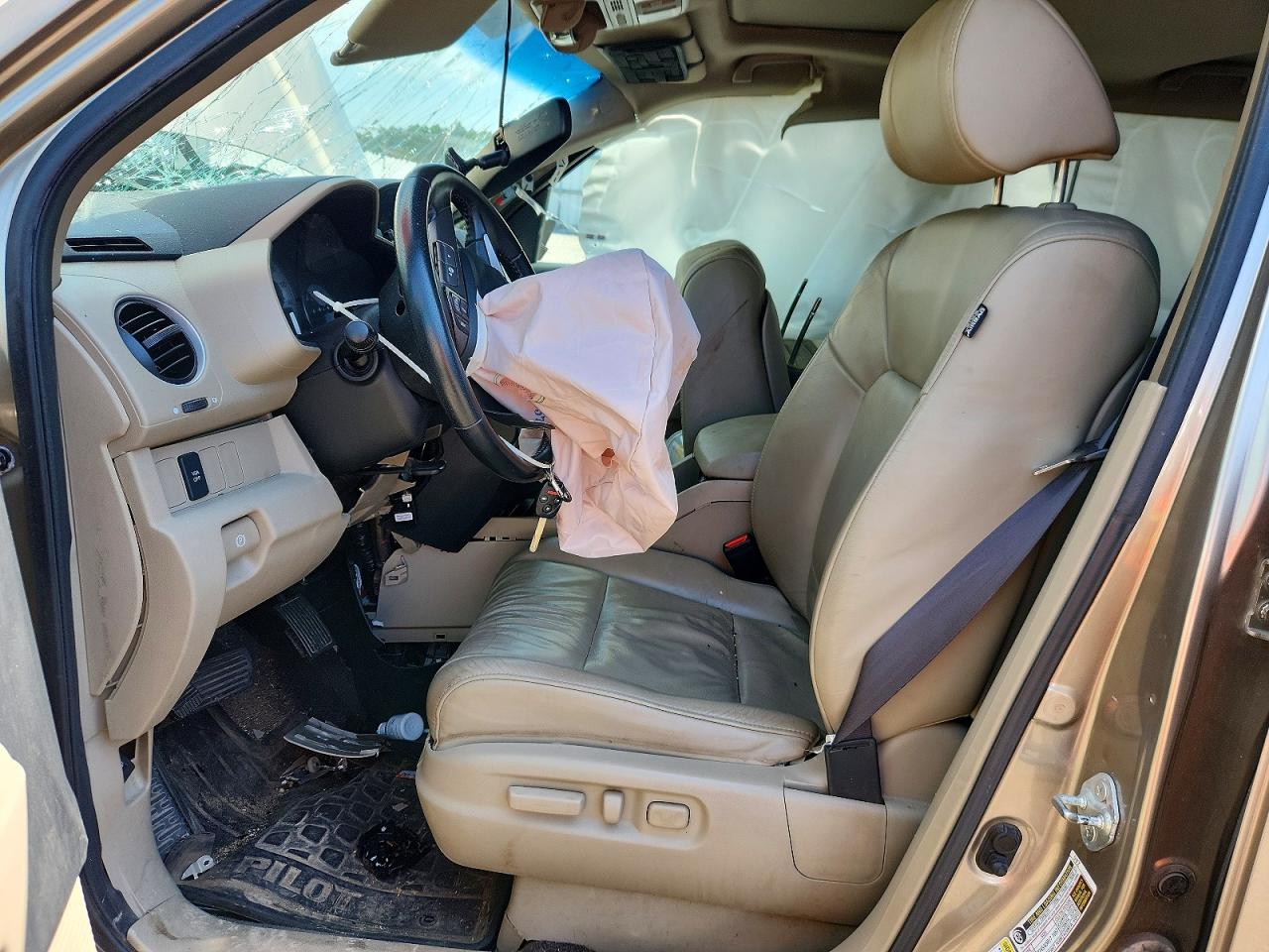 2011 Honda Pilot Exln Tan vin: 5FNYF4H72BB044063