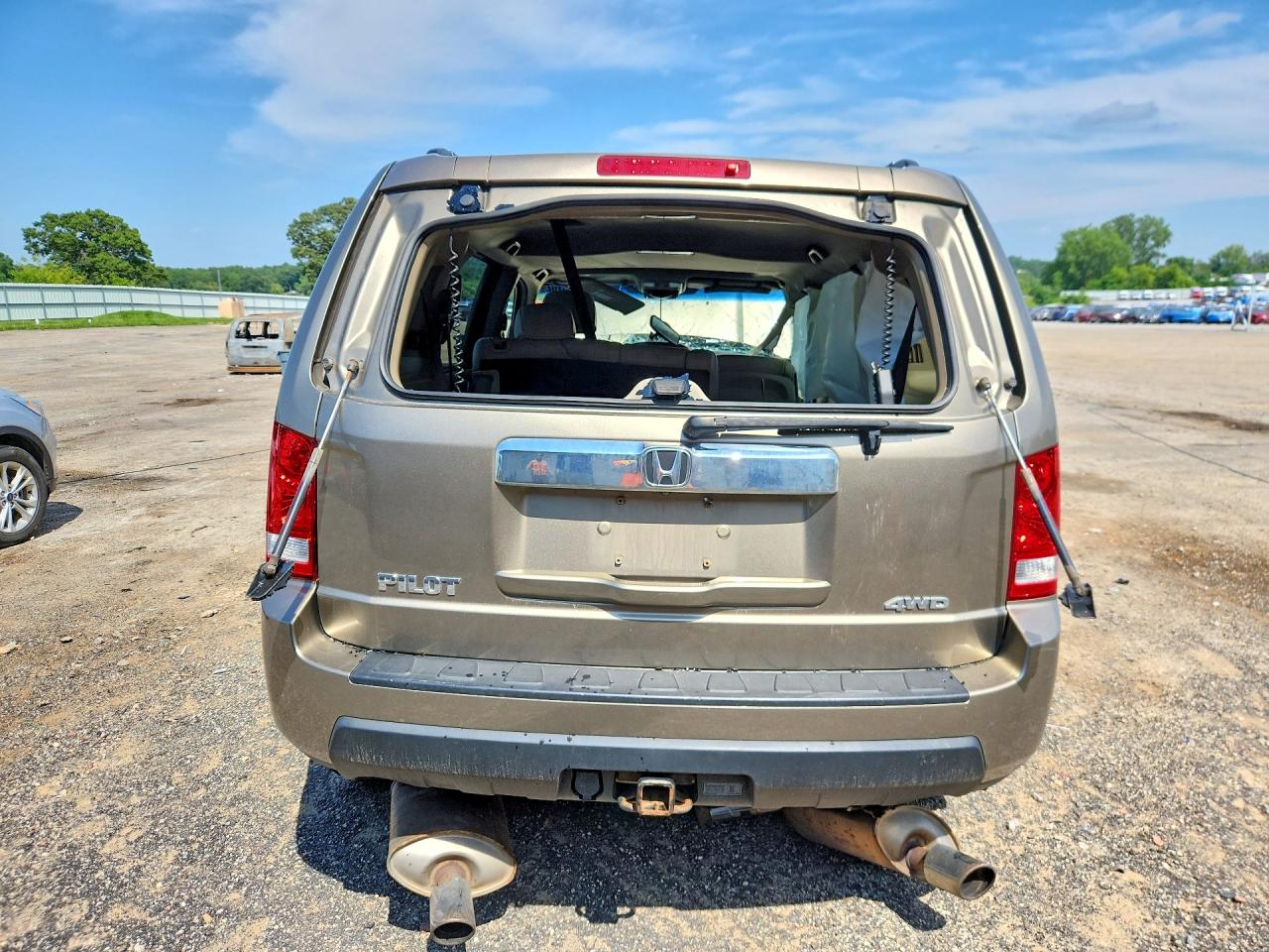 2011 Honda Pilot Exln Tan vin: 5FNYF4H72BB044063