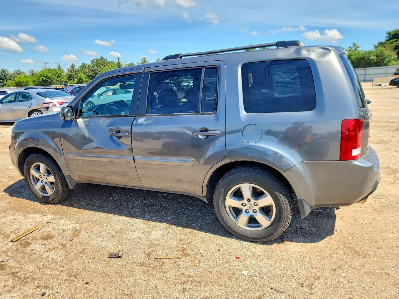 2011 Honda Pilot Exln Gray vin: 5FNYF4H72BB051711