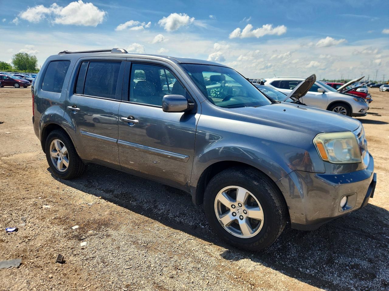 2011 Honda Pilot Exln Gray vin: 5FNYF4H72BB051711
