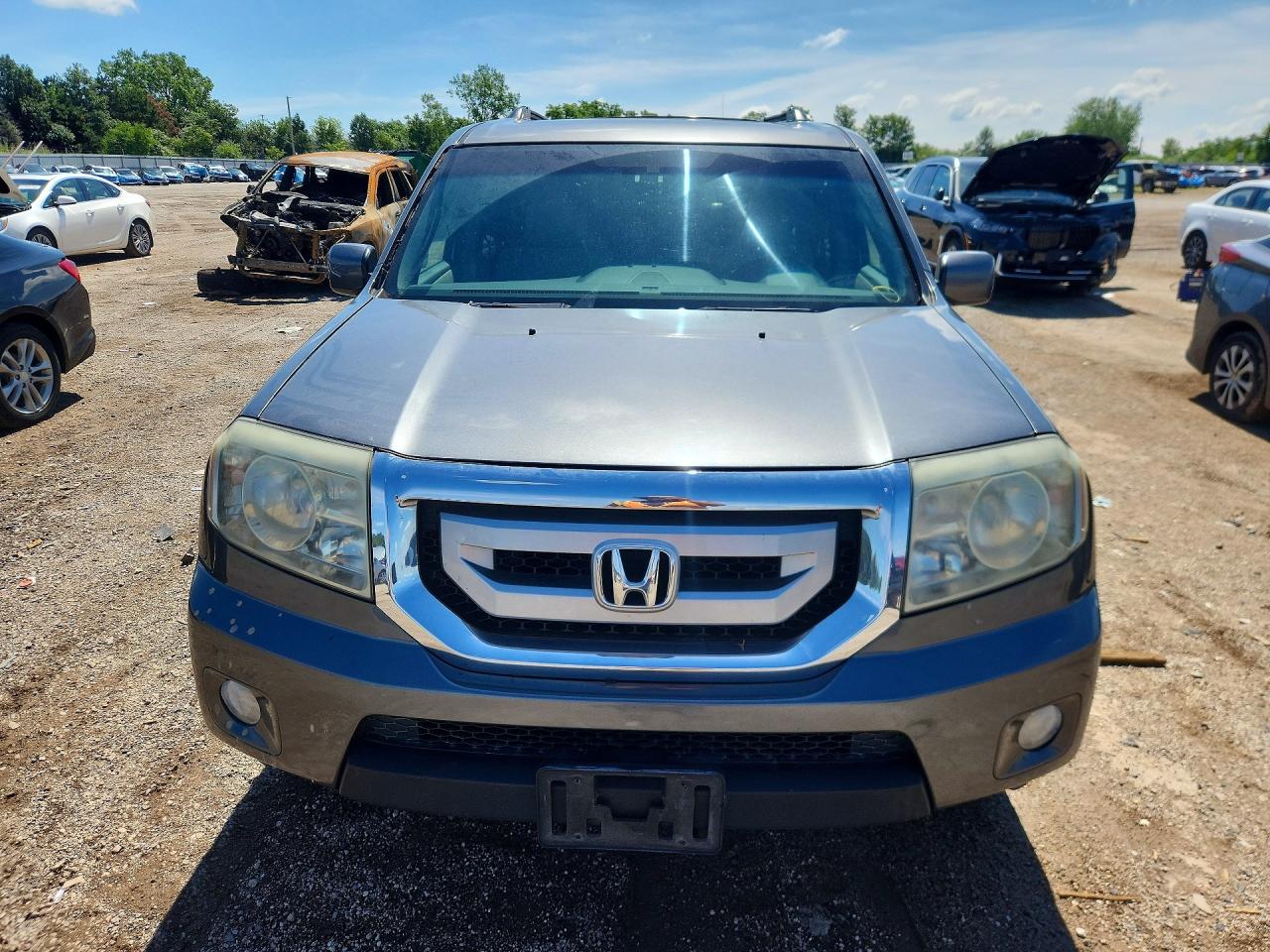 2011 Honda Pilot Exln Gray vin: 5FNYF4H72BB051711