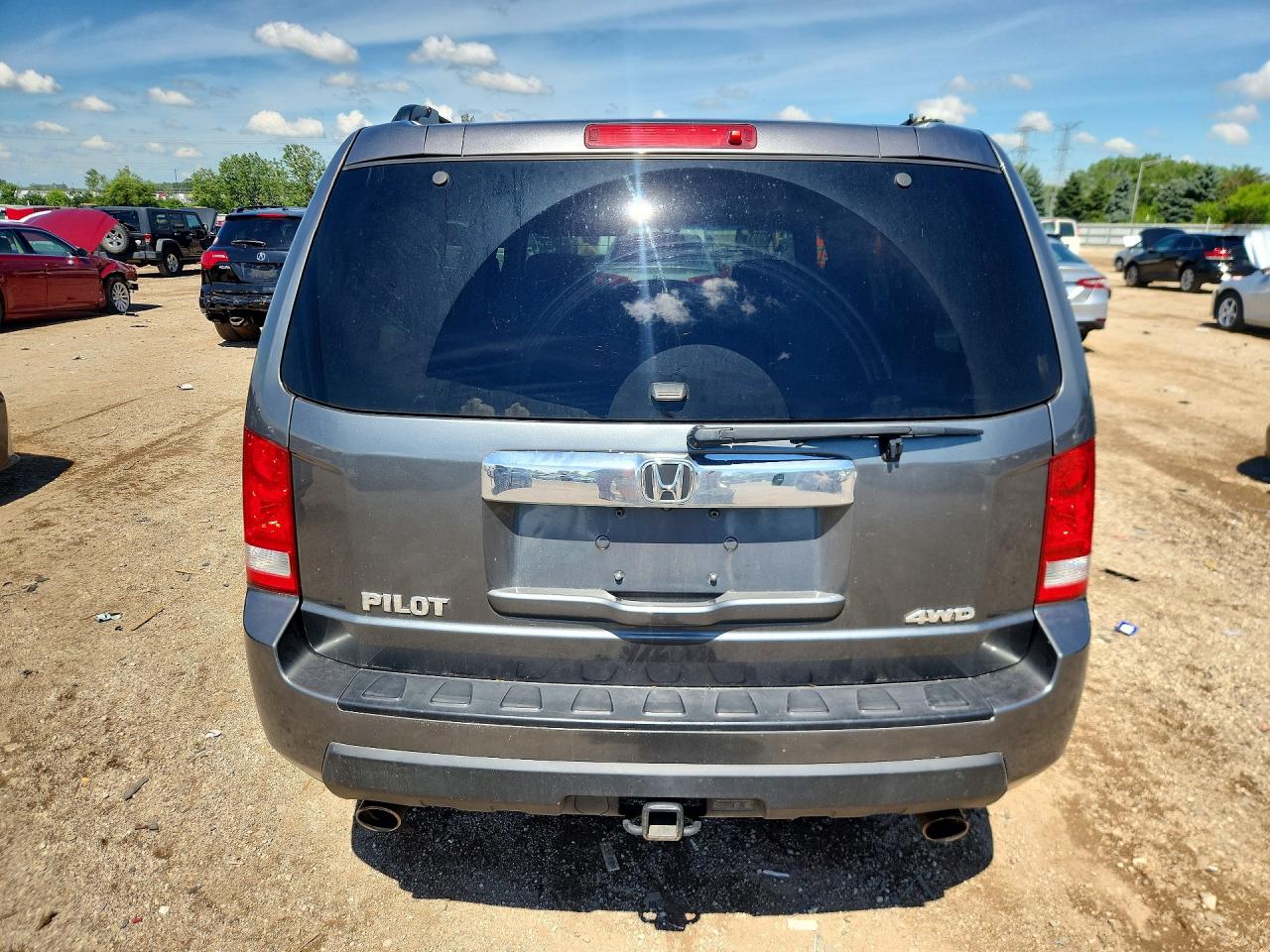 2011 Honda Pilot Exln Gray vin: 5FNYF4H72BB051711