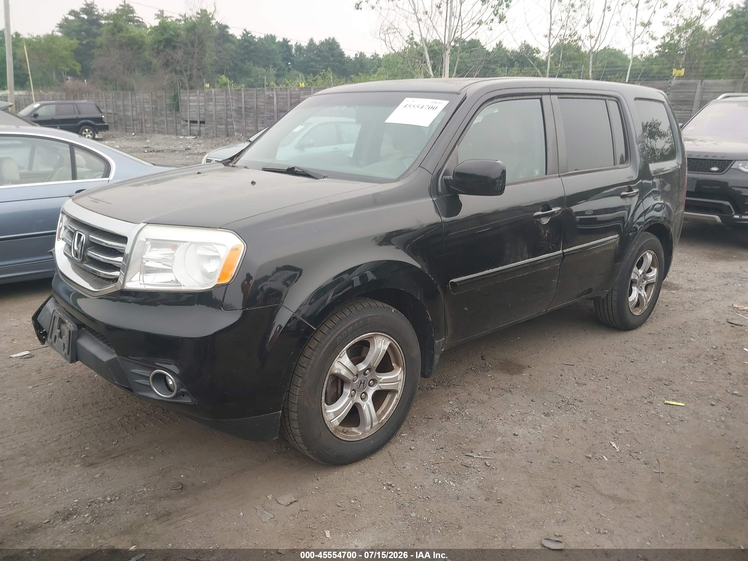 2012 Honda Pilot Ex-l Черный vin: 5FNYF4H72CB017270
