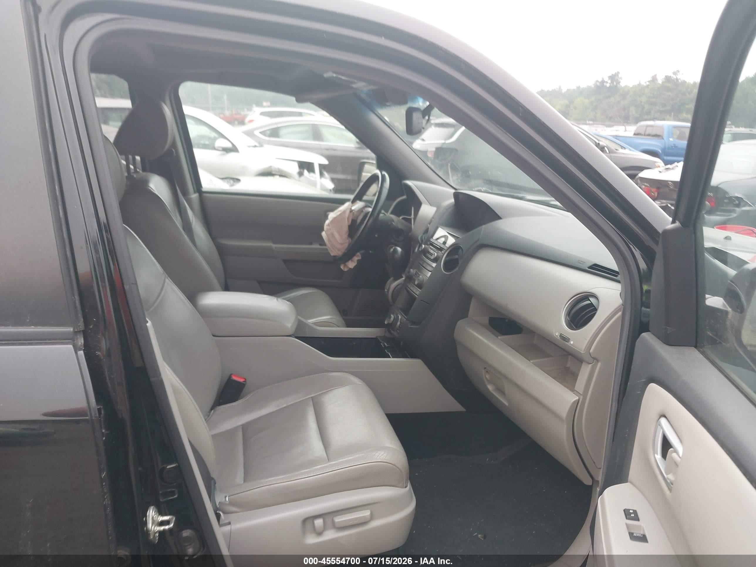 2012 Honda Pilot Ex-l Черный vin: 5FNYF4H72CB017270