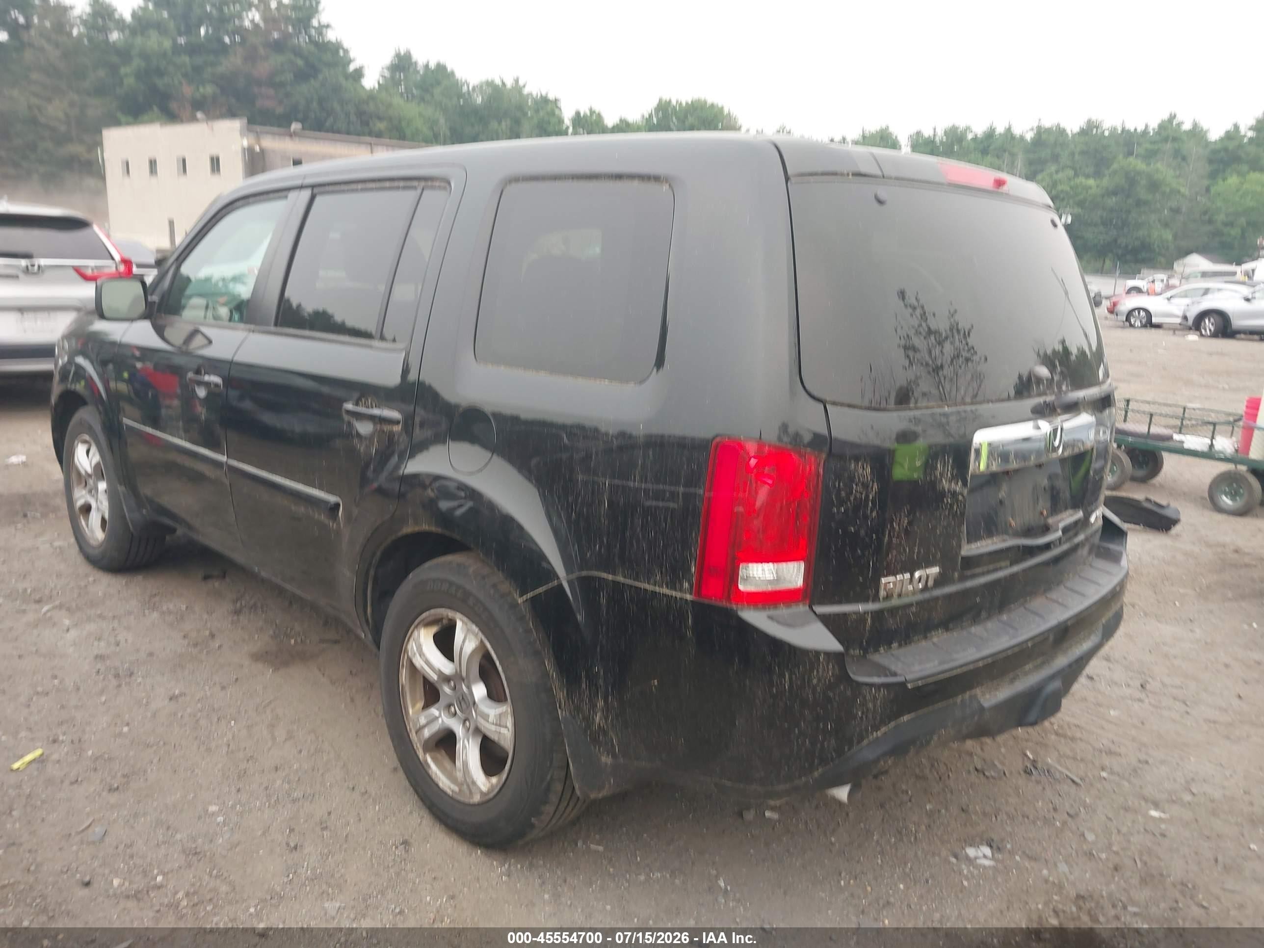 2012 Honda Pilot Ex-l Черный vin: 5FNYF4H72CB017270