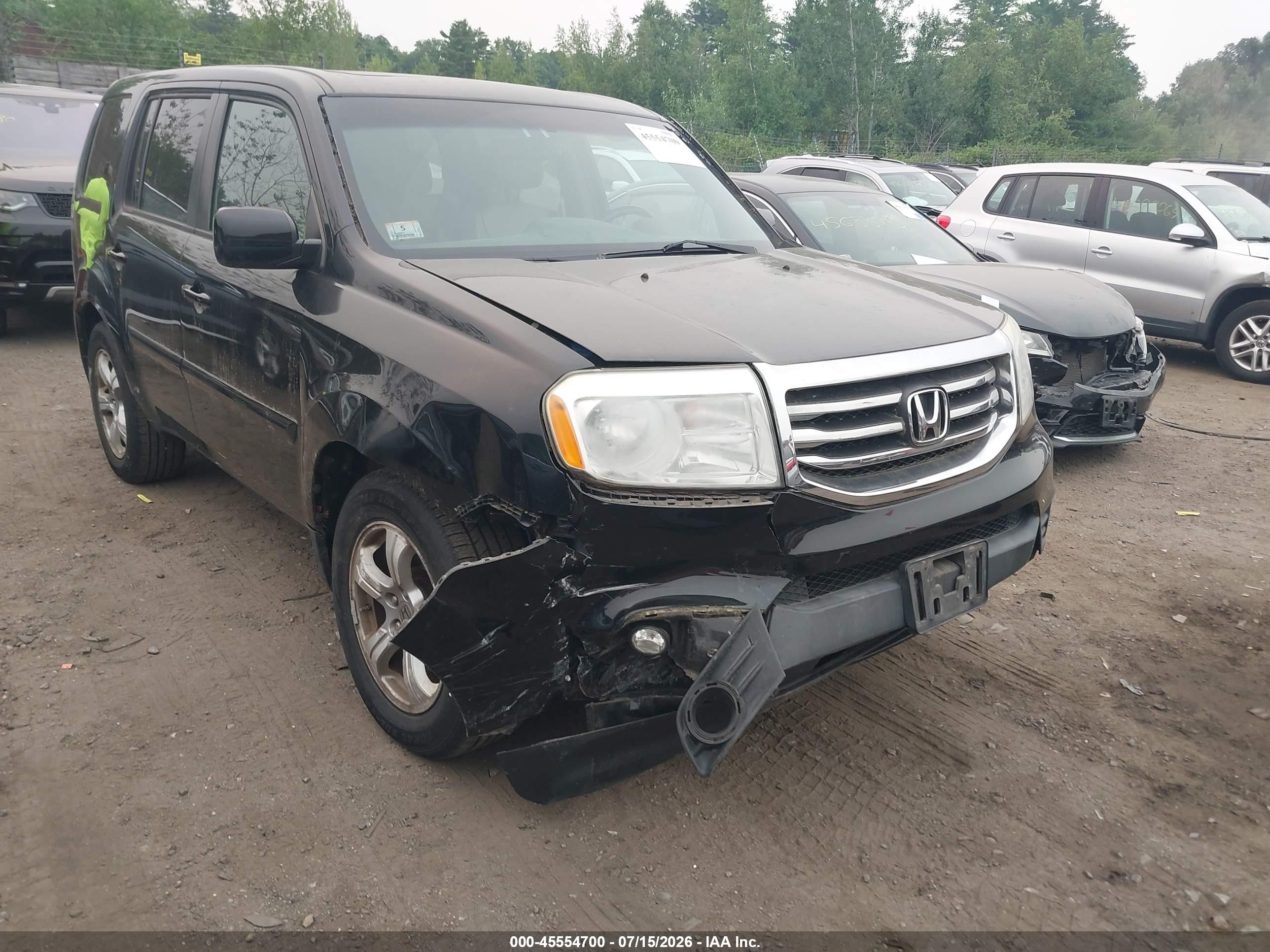 2012 Honda Pilot Ex-l Черный vin: 5FNYF4H72CB017270