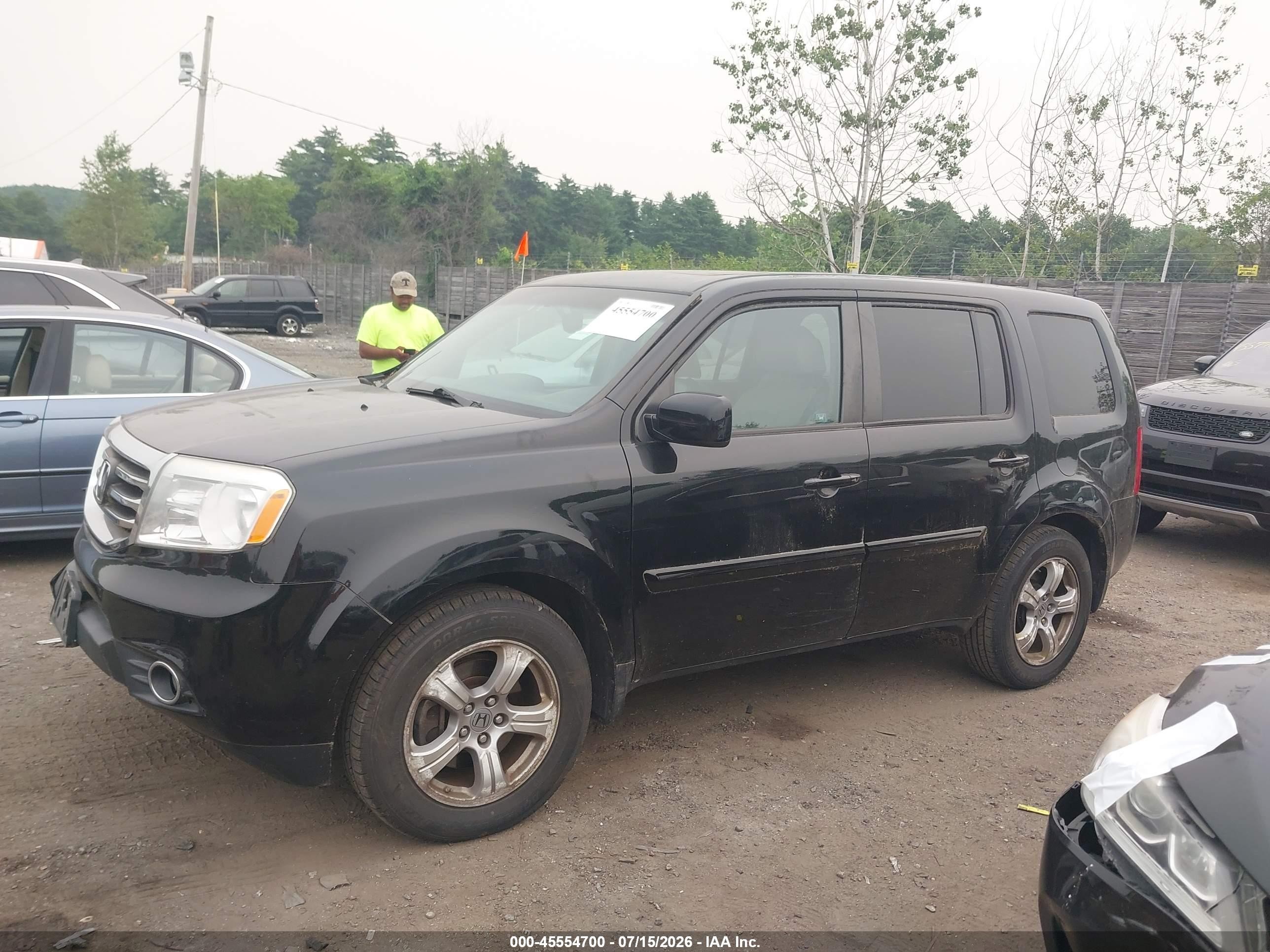 2012 Honda Pilot Ex-l Черный vin: 5FNYF4H72CB017270