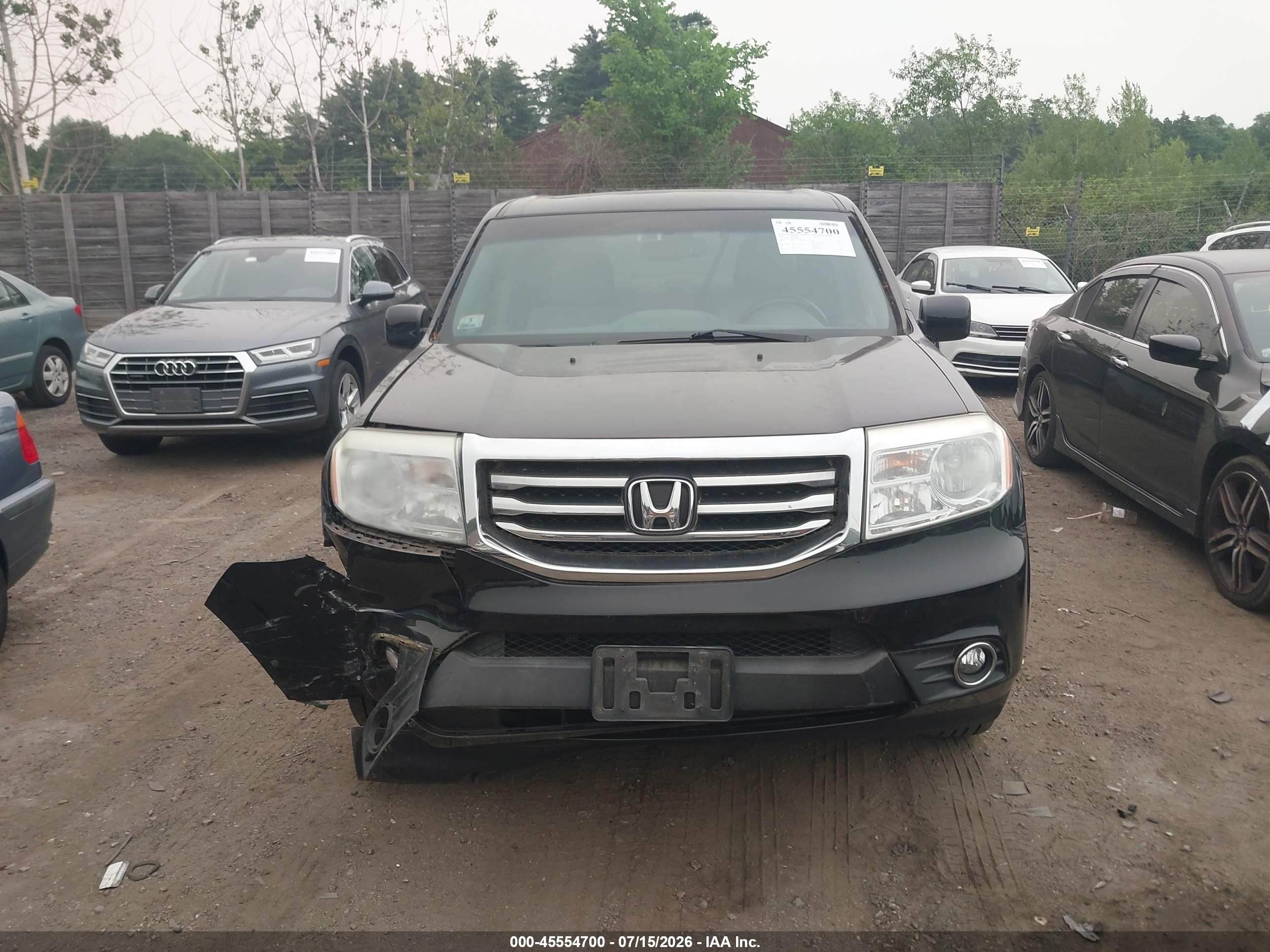 2012 Honda Pilot Ex-l Черный vin: 5FNYF4H72CB017270