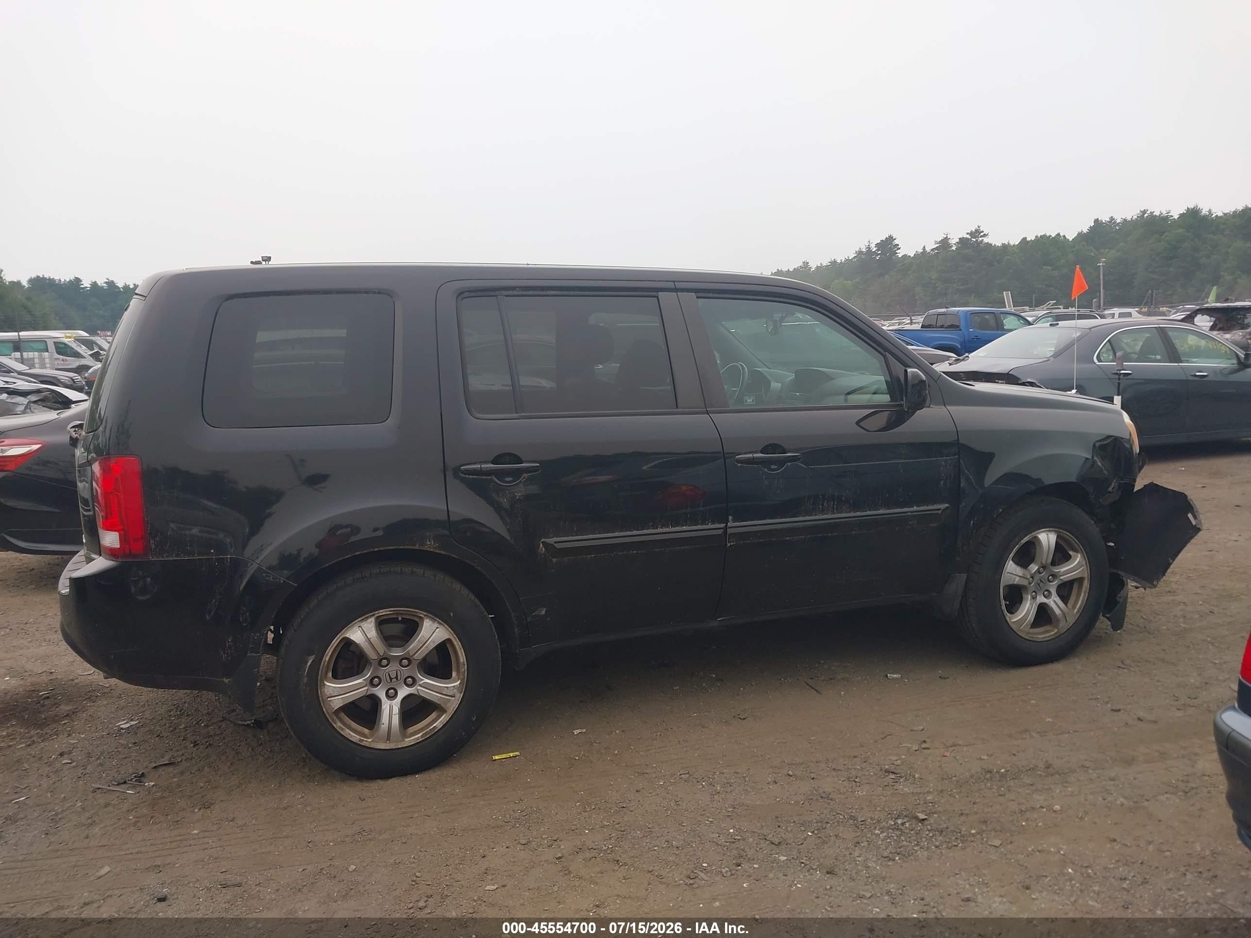 2012 Honda Pilot Ex-l Черный vin: 5FNYF4H72CB017270