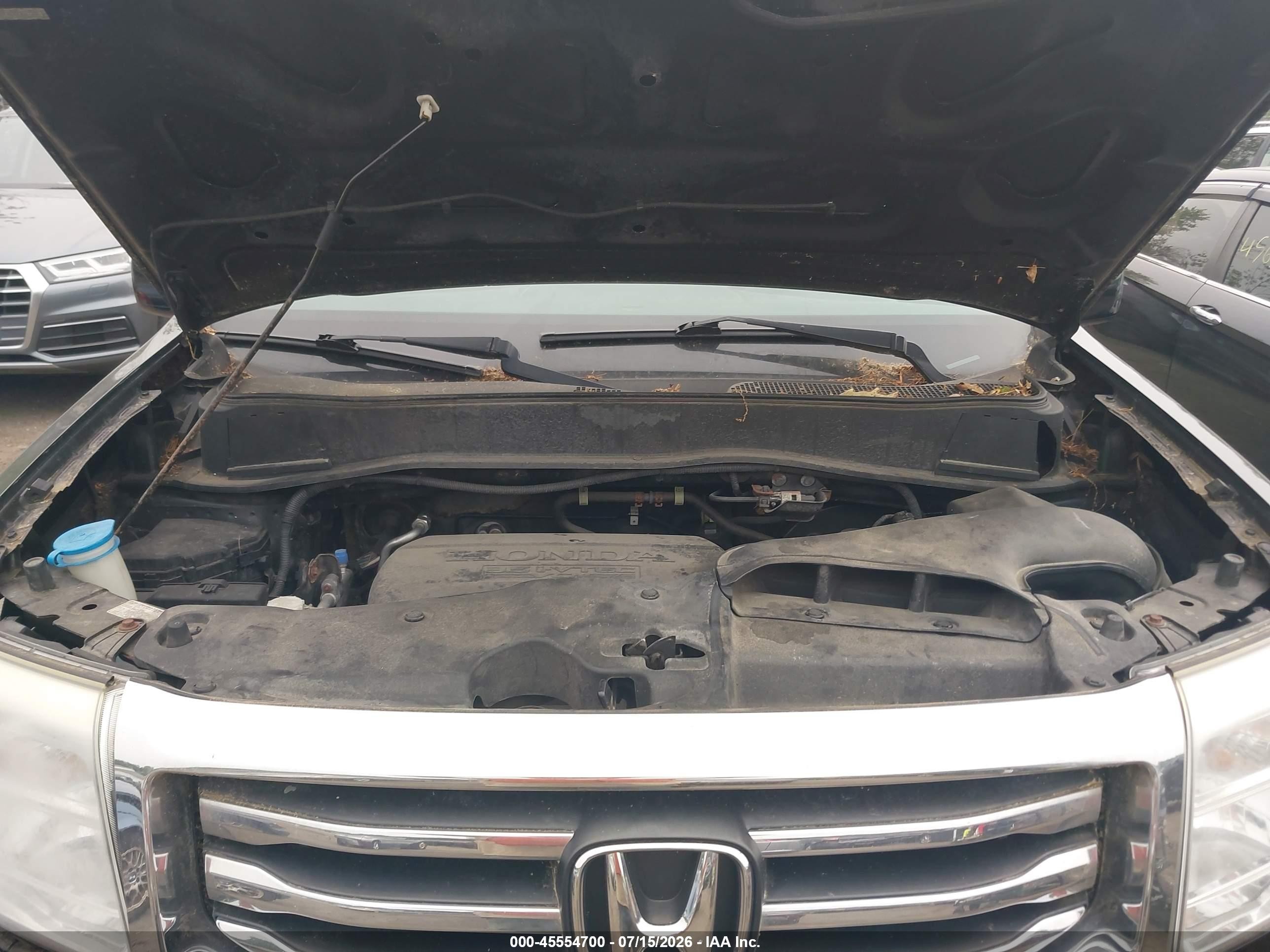 2012 Honda Pilot Ex-l Черный vin: 5FNYF4H72CB017270