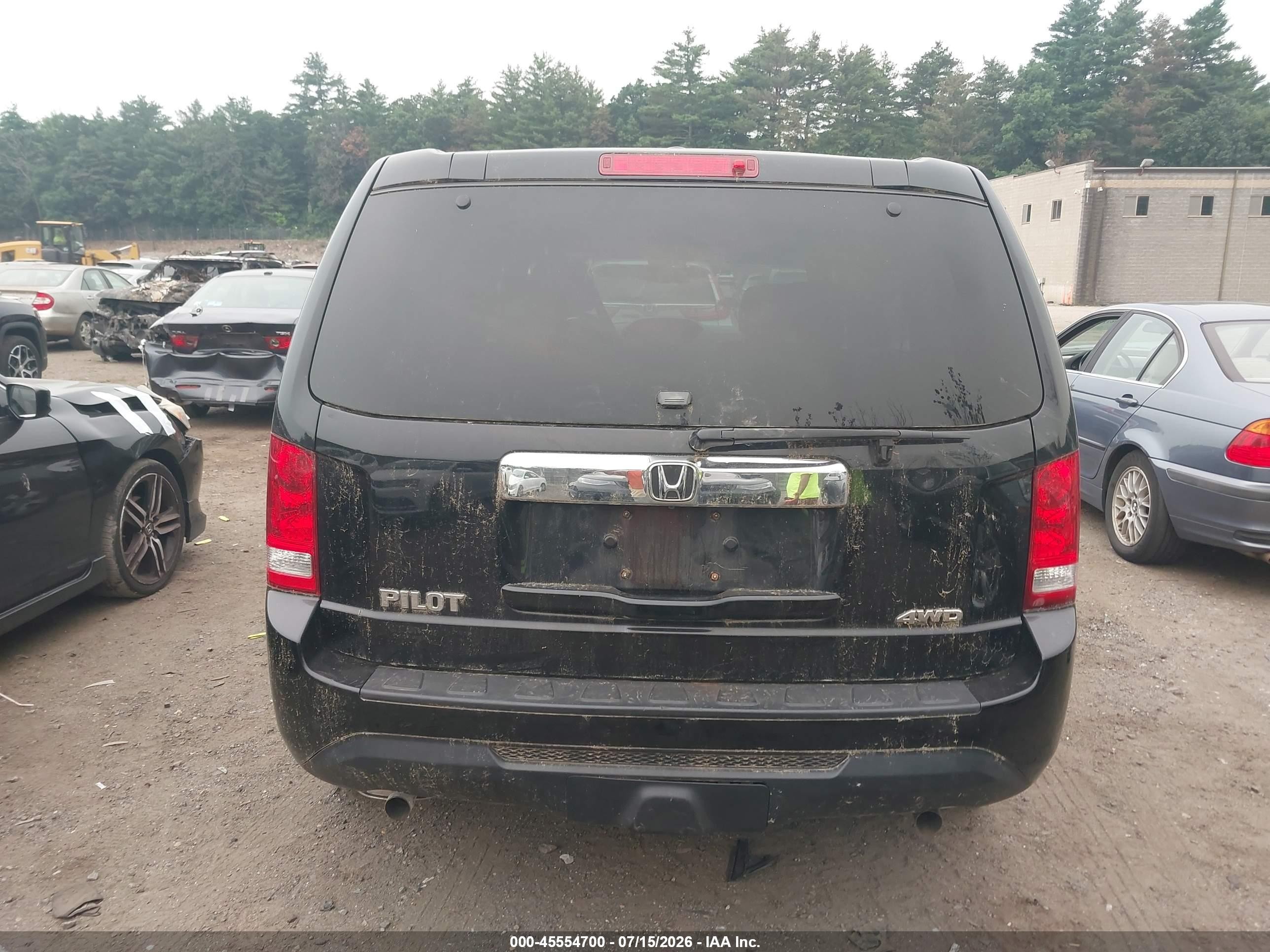 2012 Honda Pilot Ex-l Черный vin: 5FNYF4H72CB017270