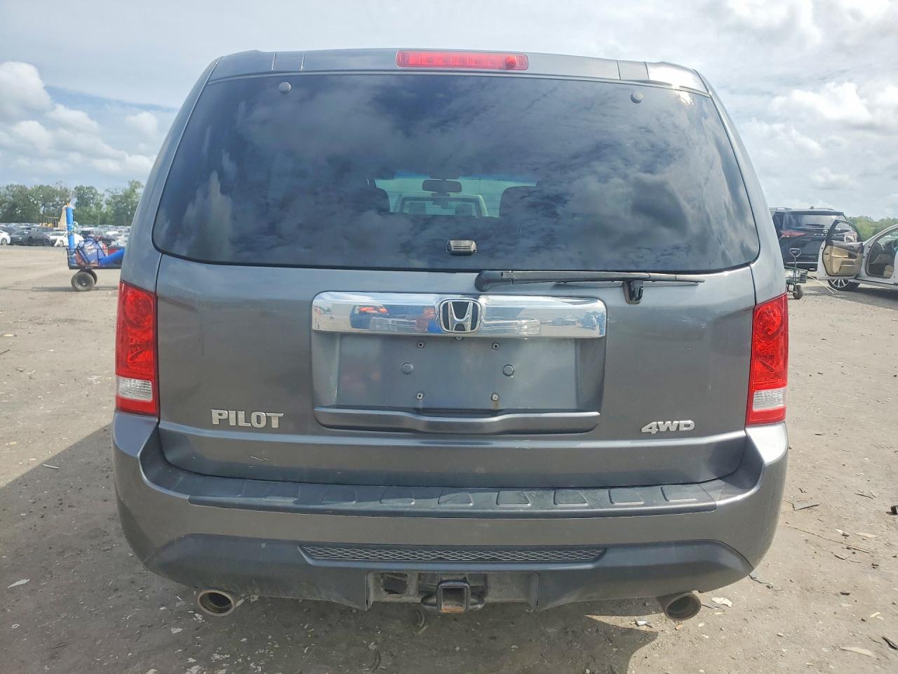 2012 Honda Pilot Exln Gray vin: 5FNYF4H72CB032755