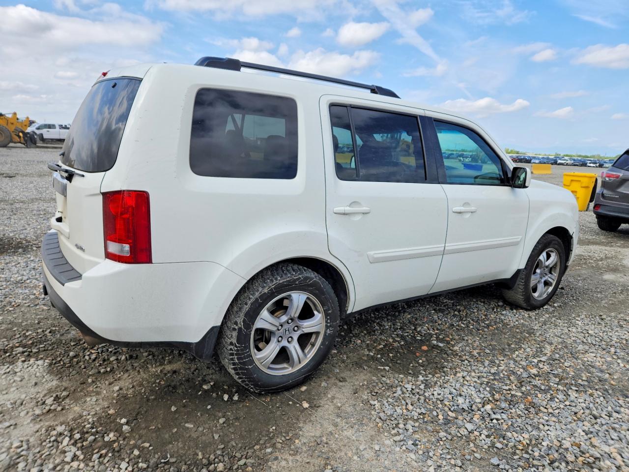 2013 Honda Pilot Exln Белый vin: 5FNYF4H72DB015844