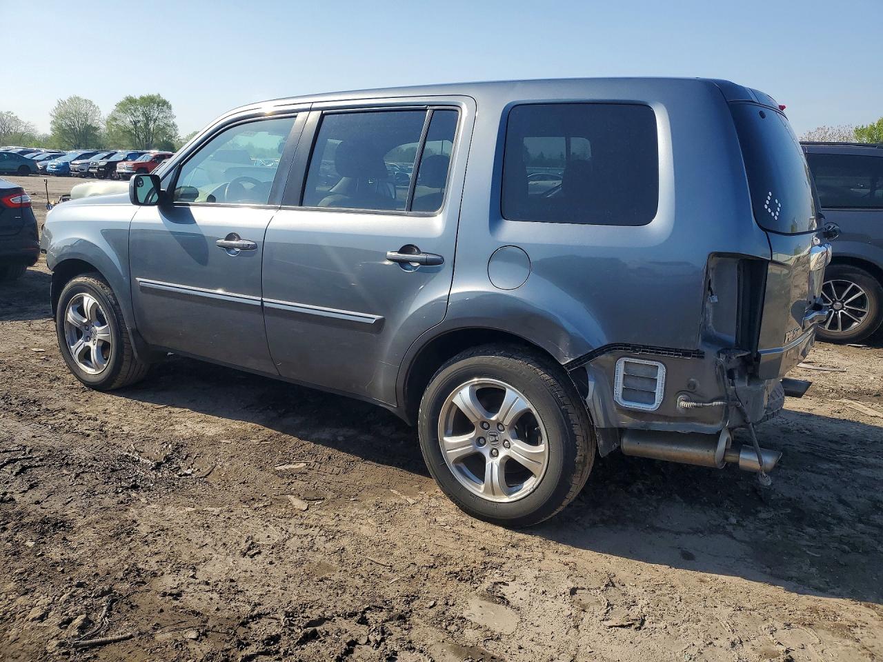 2013 Honda Pilot Exln Gray vin: 5FNYF4H72DB027489