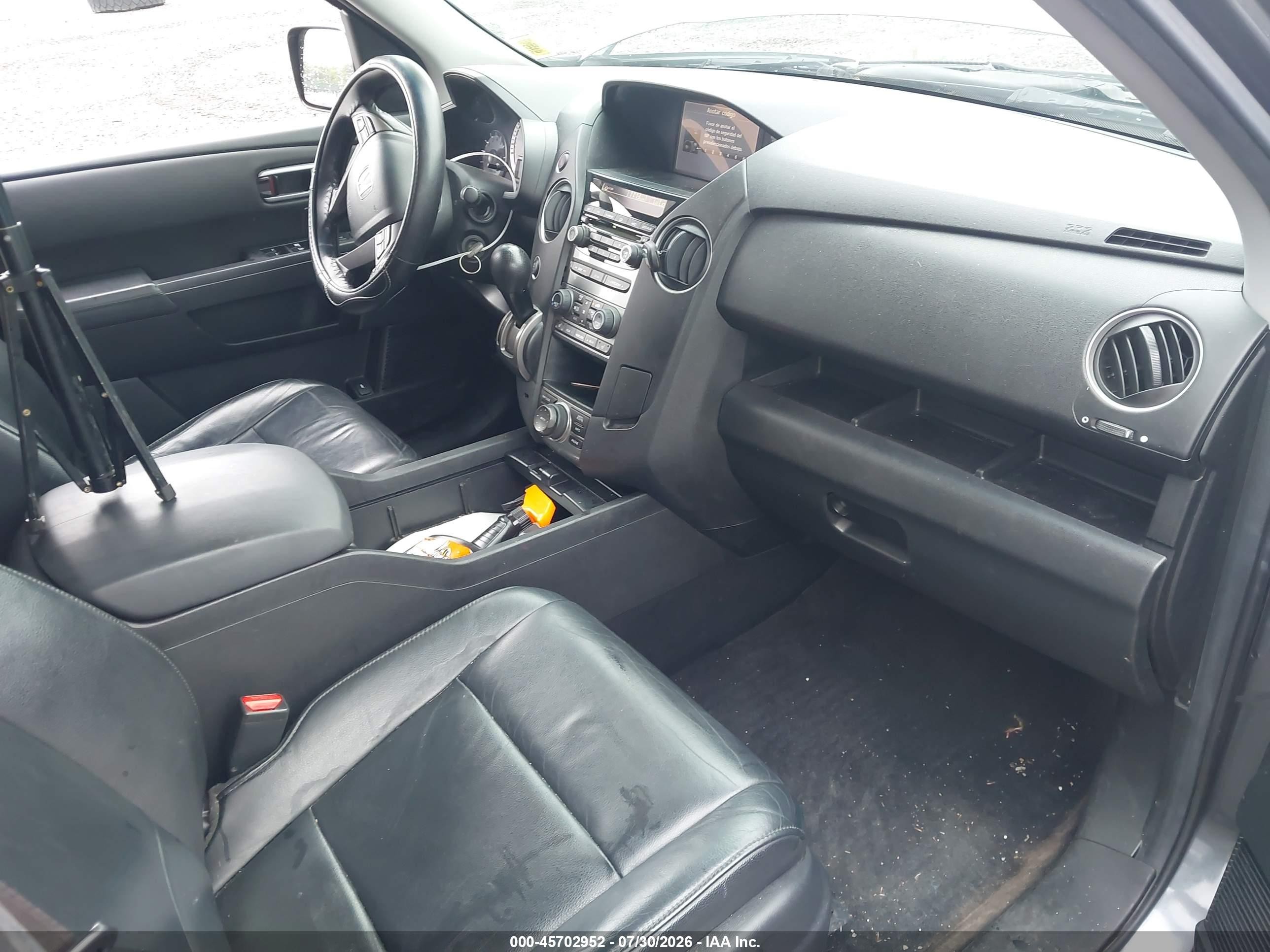 2013 Honda Pilot Ex-l Gray vin: 5FNYF4H72DB046074