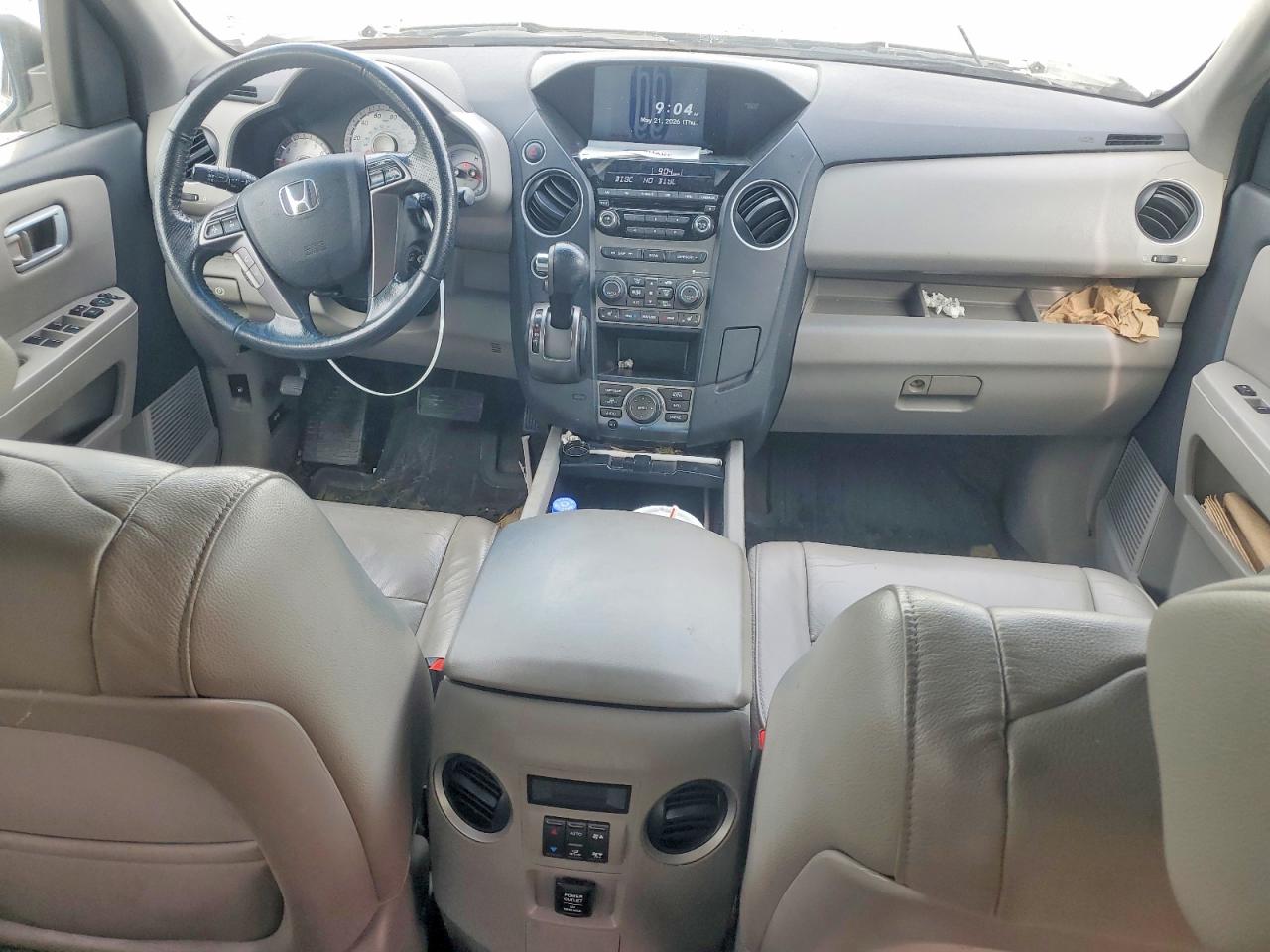 2015 Honda Pilot Exln White vin: 5FNYF4H72FB068921