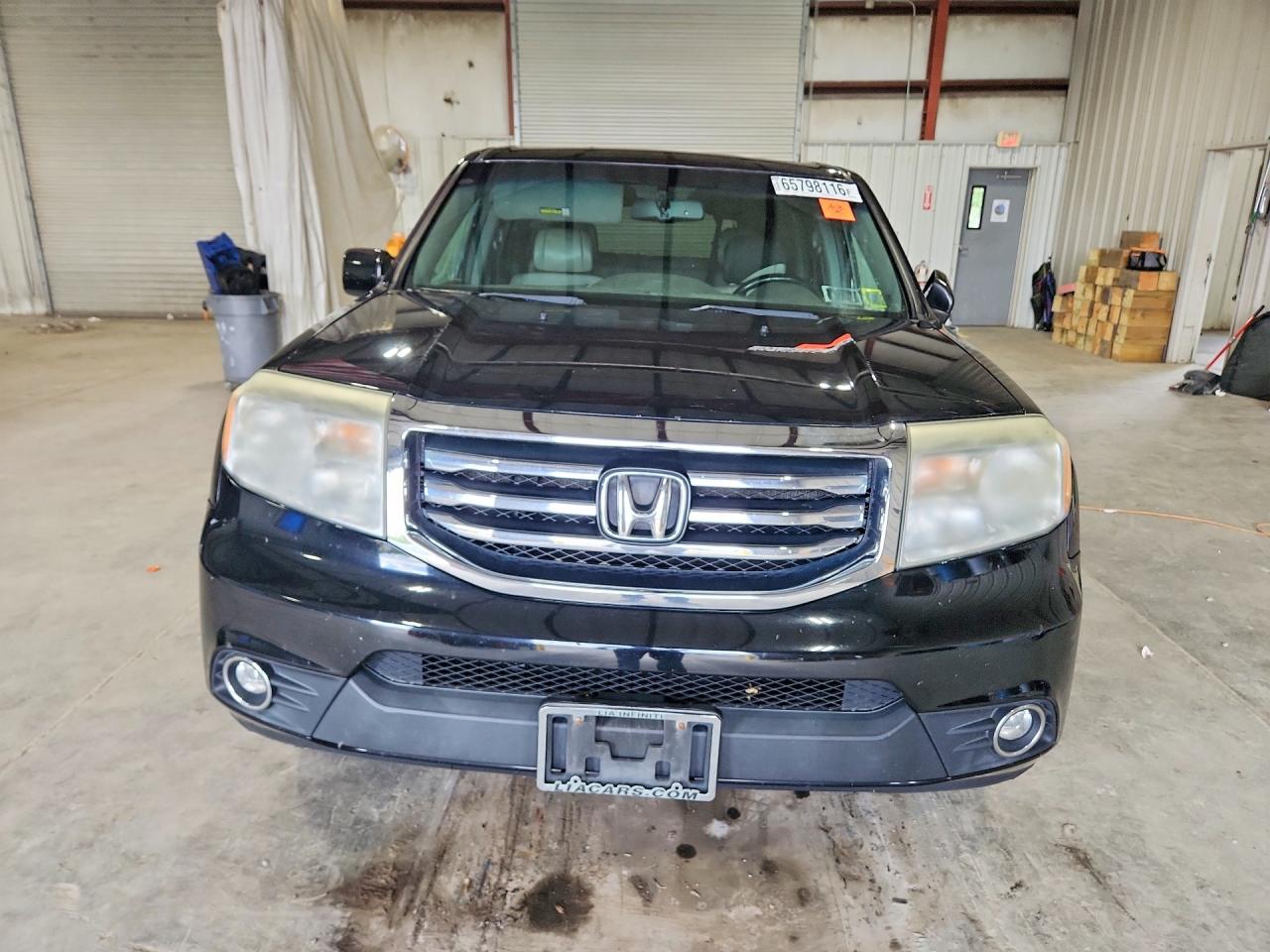 2012 Honda Pilot Exln Black vin: 5FNYF4H73CB005323