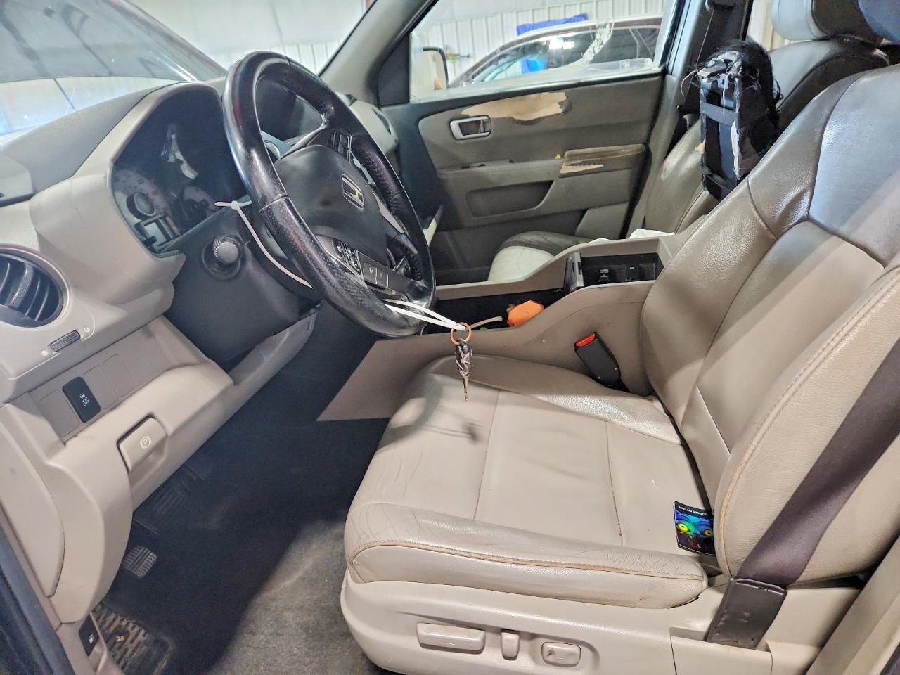 2012 Honda Pilot Exln Black vin: 5FNYF4H73CB005323