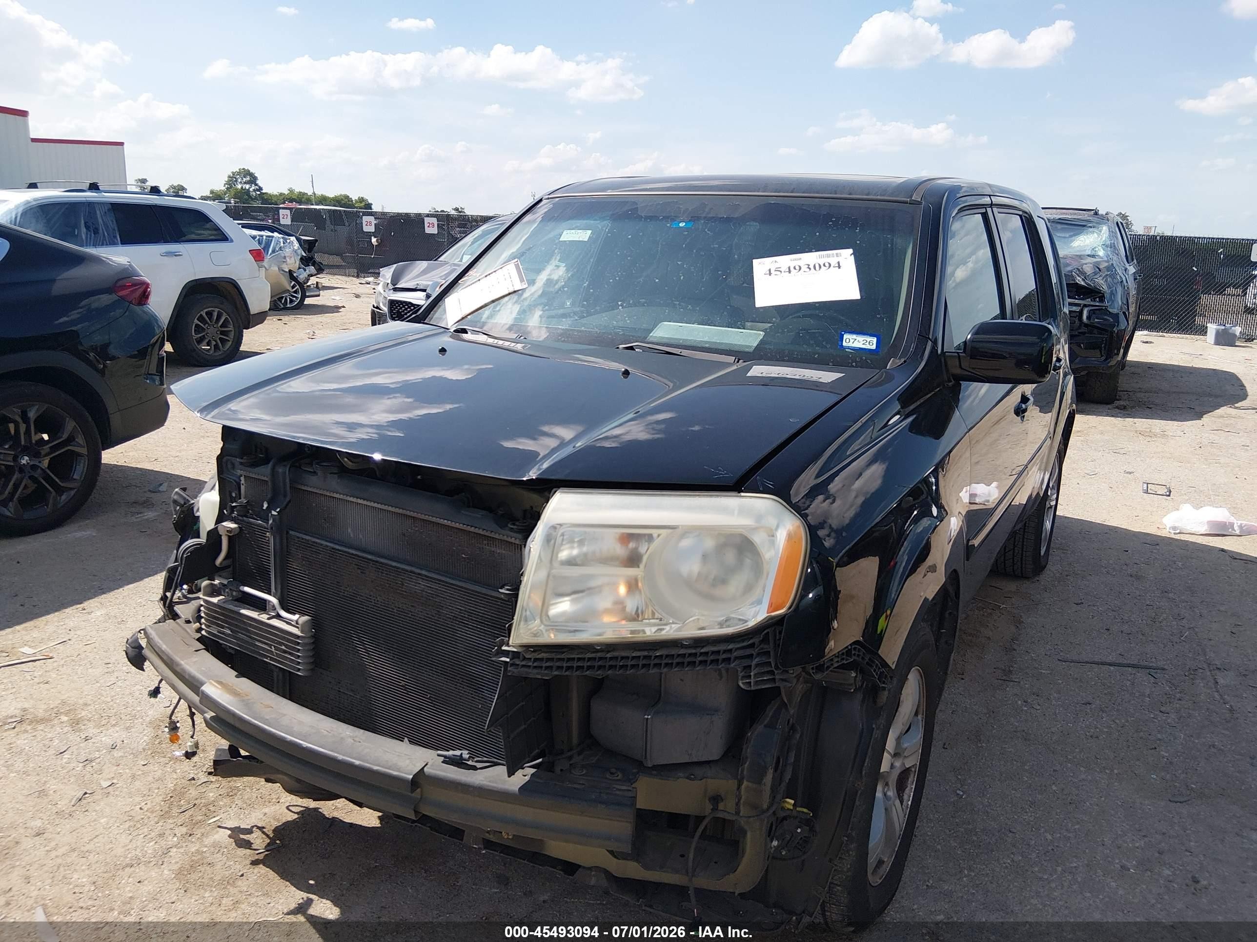 2012 Honda Pilot Ex-l Black vin: 5FNYF4H73CB018766