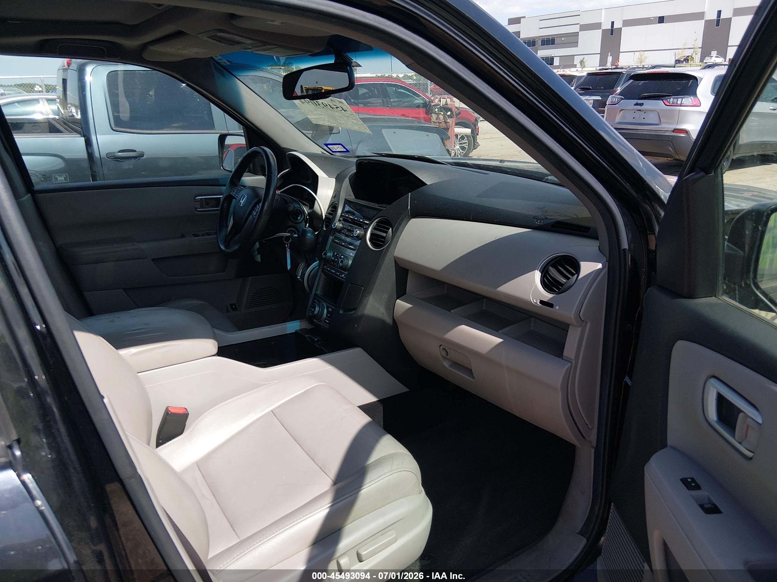 2012 Honda Pilot Ex-l Black vin: 5FNYF4H73CB018766