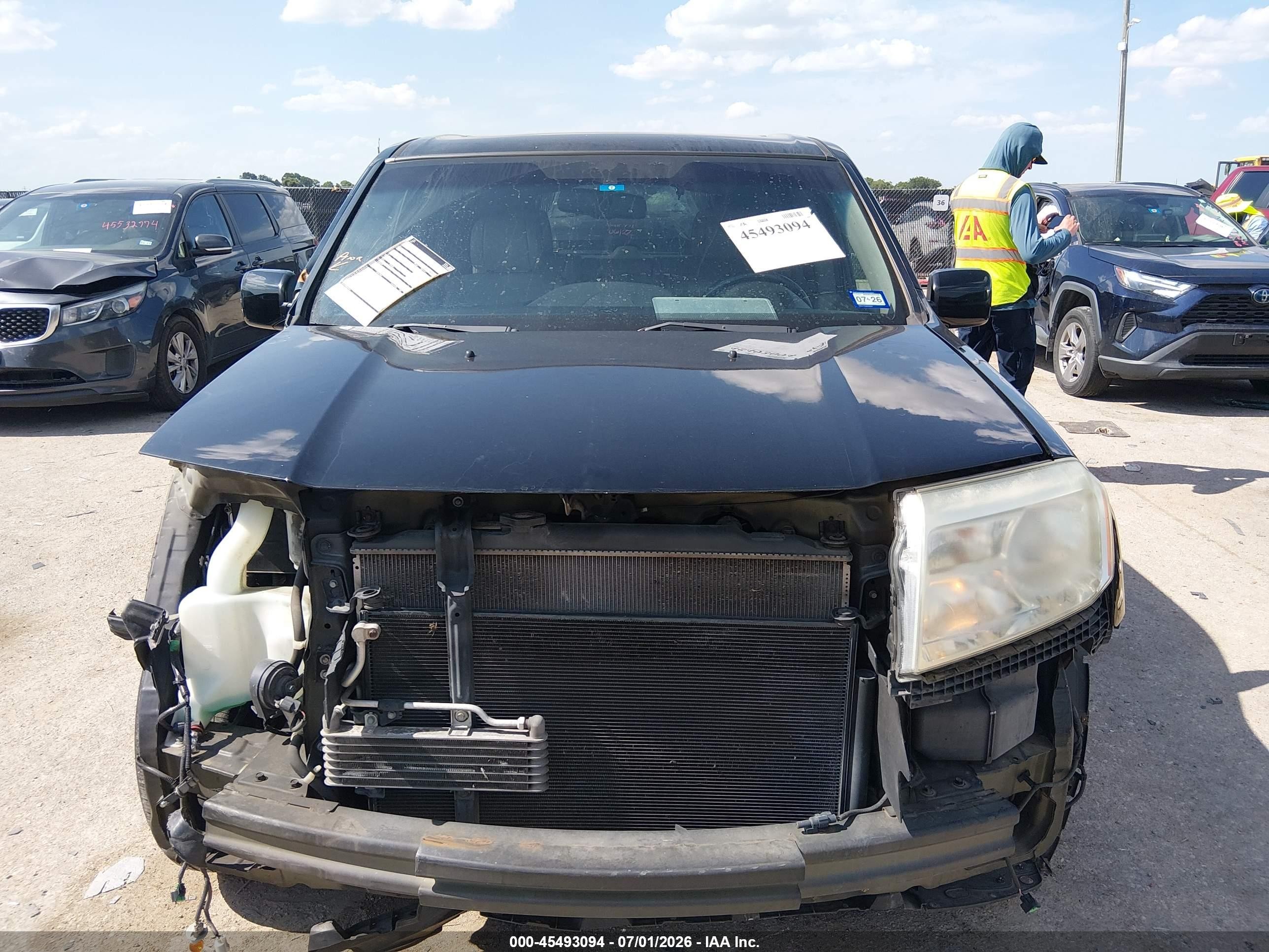 2012 Honda Pilot Ex-l Black vin: 5FNYF4H73CB018766