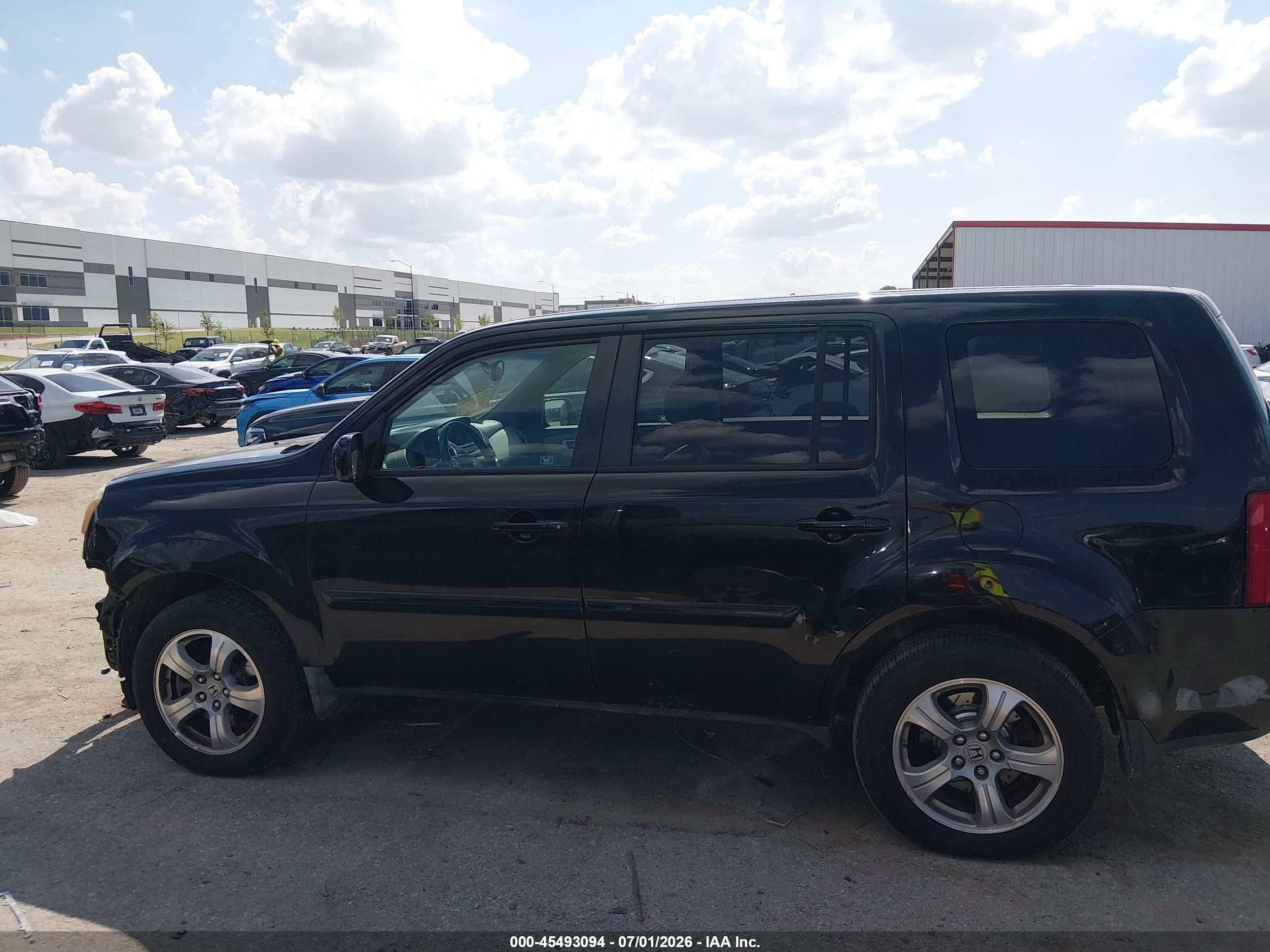 2012 Honda Pilot Ex-l Black vin: 5FNYF4H73CB018766